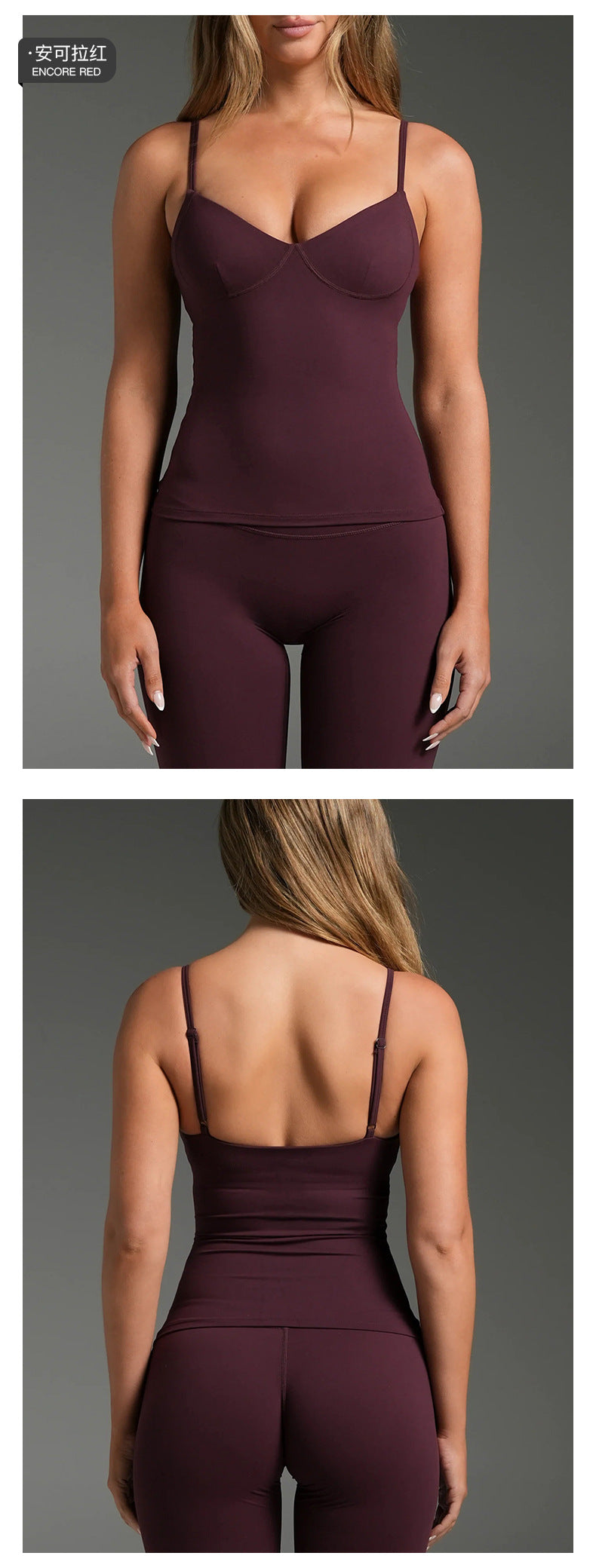 Wholesale Women’s Activewear Set | Backless Quick-Dry Tank Top for Running & Pilates | fouregg