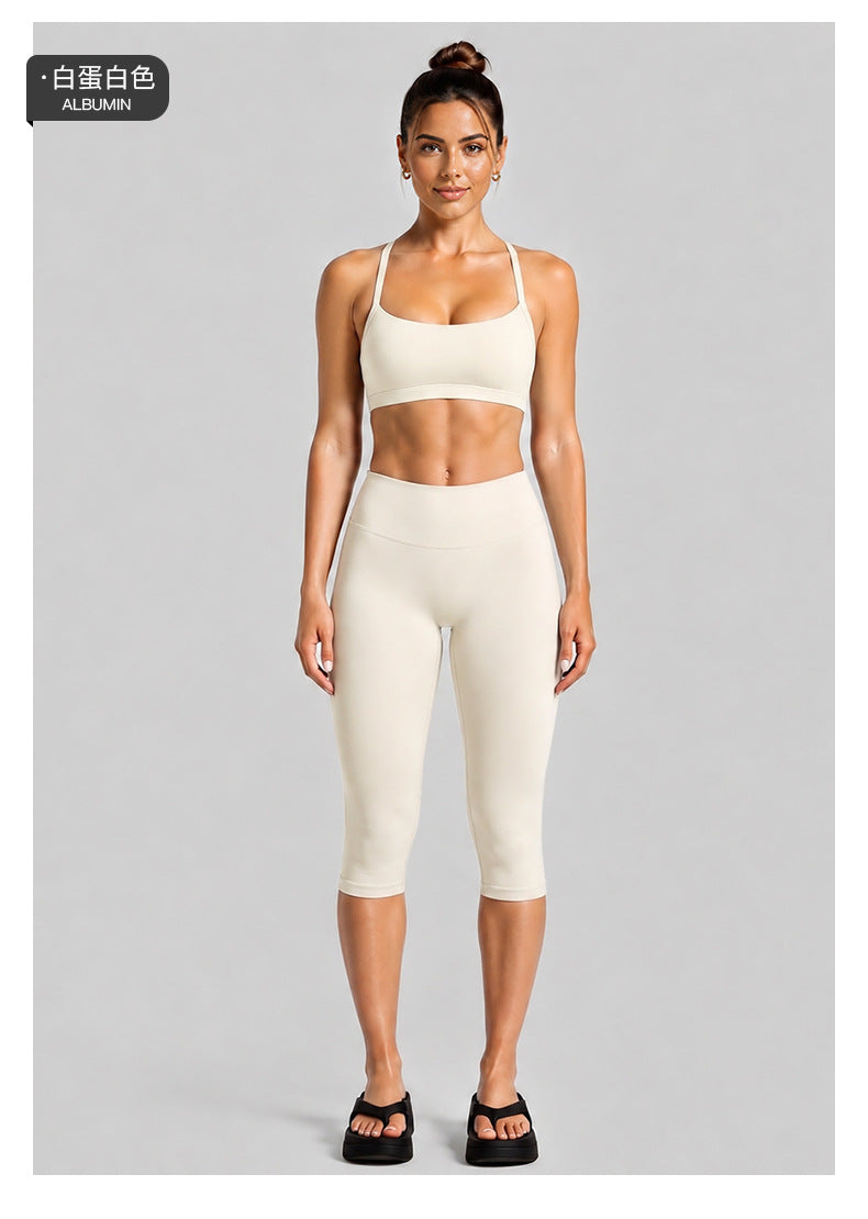 Wholesale Women’s Activewear Set | Halter Neck Sports Bra for Running, Cycling & Pilates | fouregg