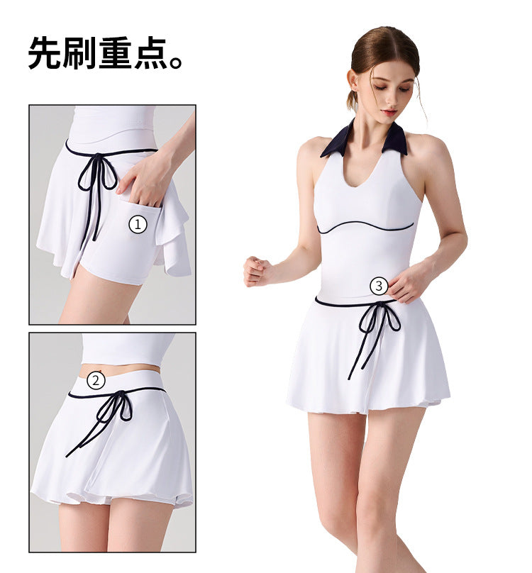 Wholesale Women’s A-Line Sports Skort | Bulk Pleated Tennis, Yoga & Badminton Skirts | fouregg