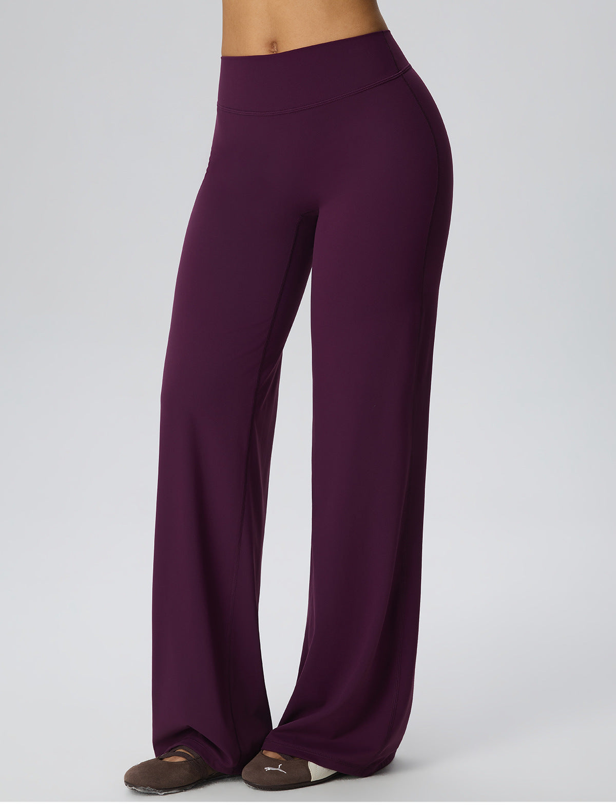 Wholesale Women’s Double-Brushed Yoga Pants | Bulk High-Waist Sculpting Straight-Leg Activewear 62345 | fouregg