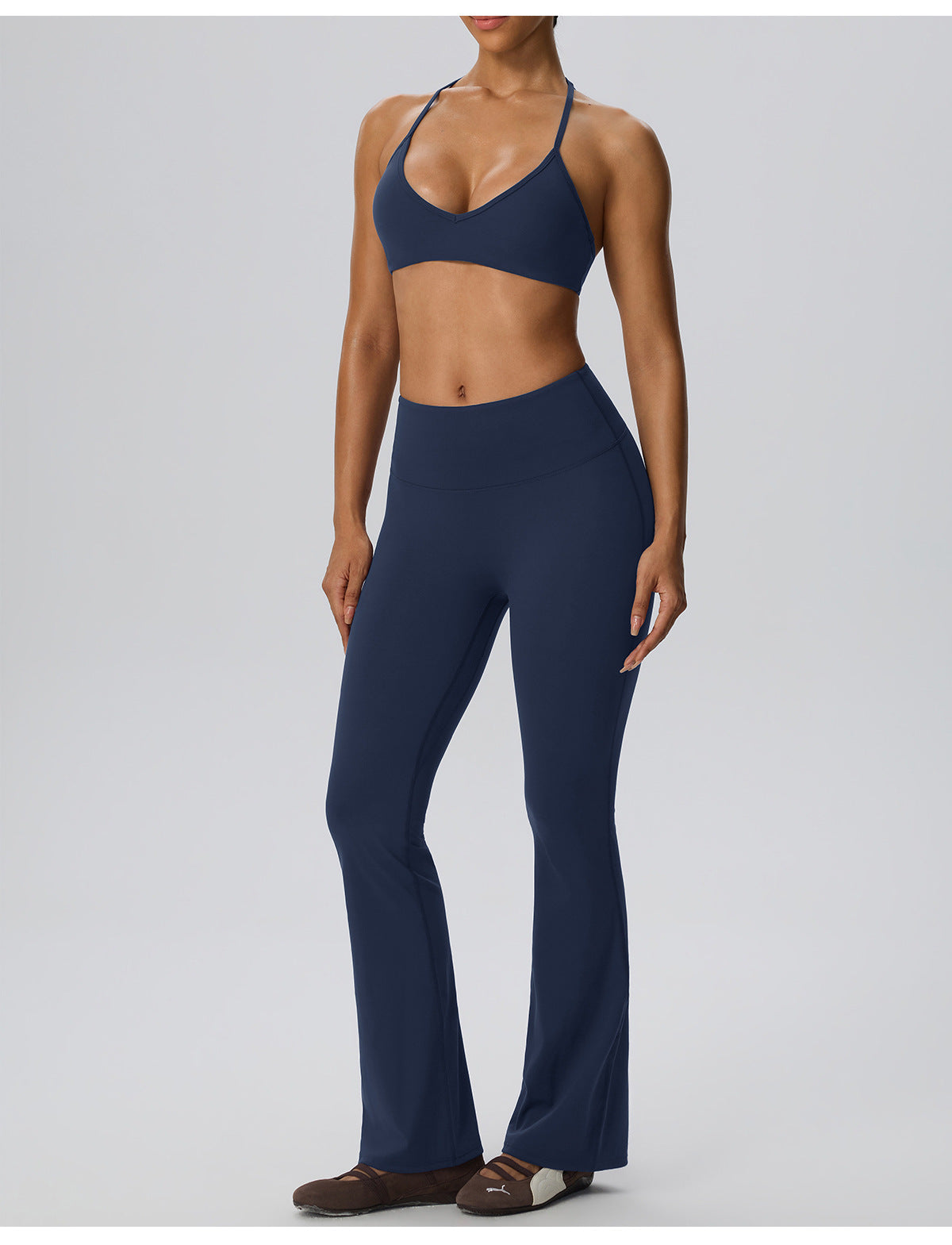 Wholesale Women’s 2-Piece Activewear Set | Double-Brushed Sports Bra & Sculpting Yoga Pants | fouregg