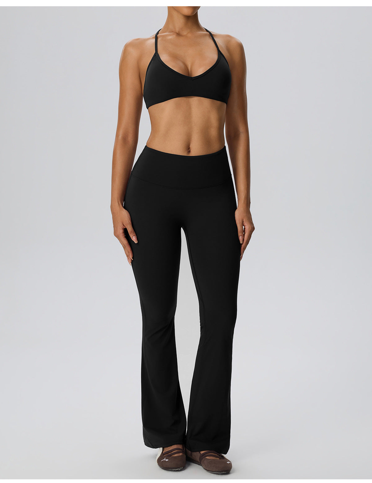 Wholesale Women’s 2-Piece Activewear Set | Double-Brushed Sports Bra & Sculpting Yoga Pants | fouregg