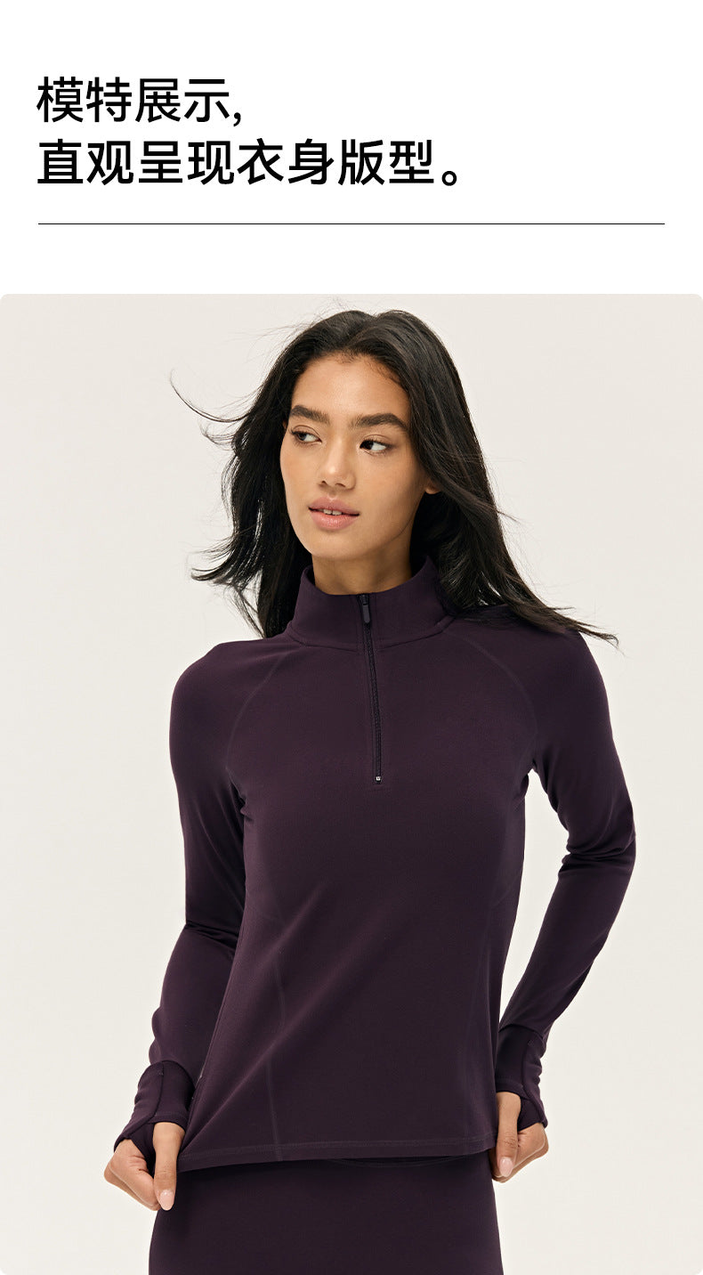 Wholesale Women’s Premium Lycra Sports Jacket | Bulk Long-Sleeve Fitness & Yoga Wear | fouregg