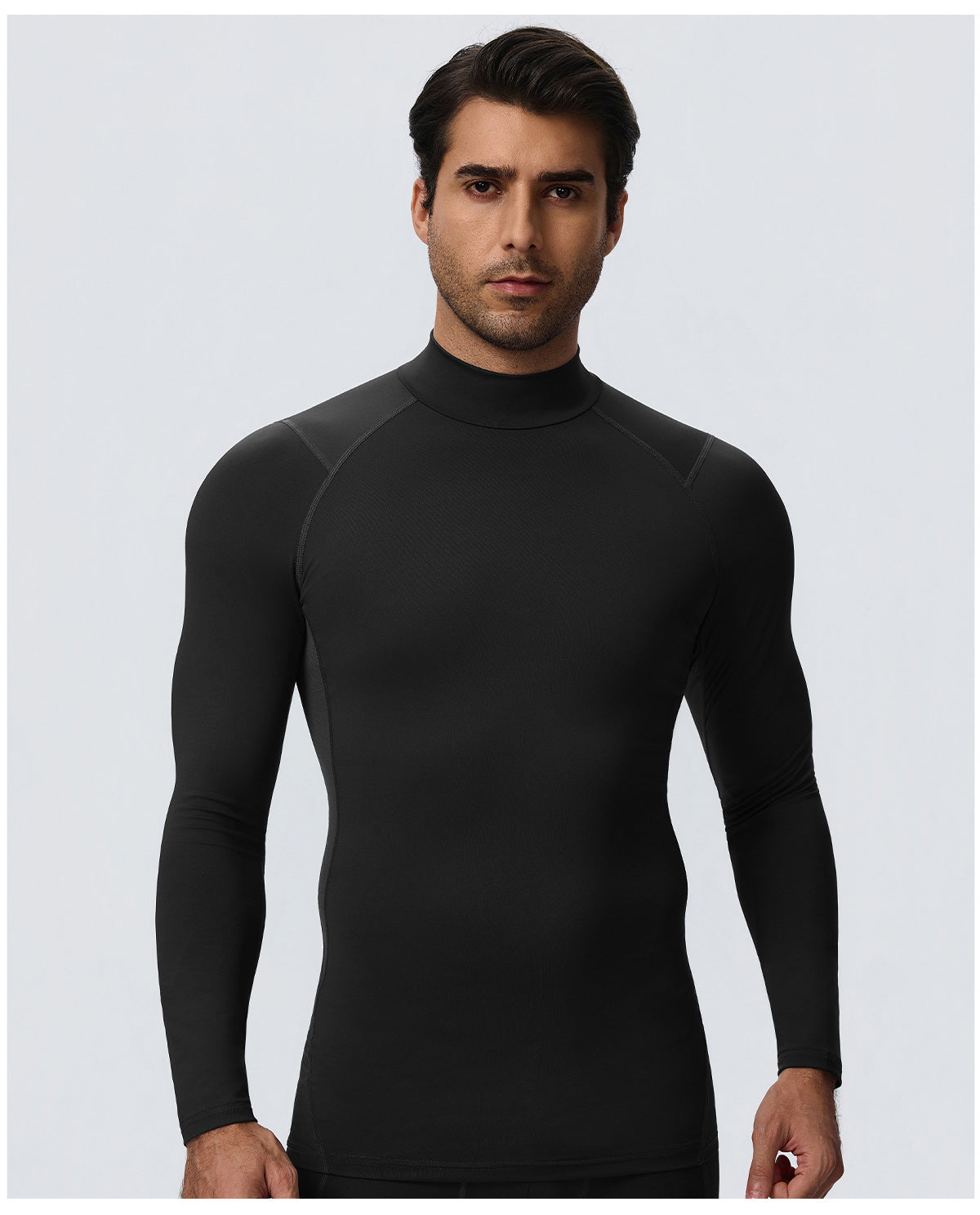 Wholesale Men’s Sculpting Workout Top 61532 | High-Stretch Long Sleeve Fitness Shirt | fouregg