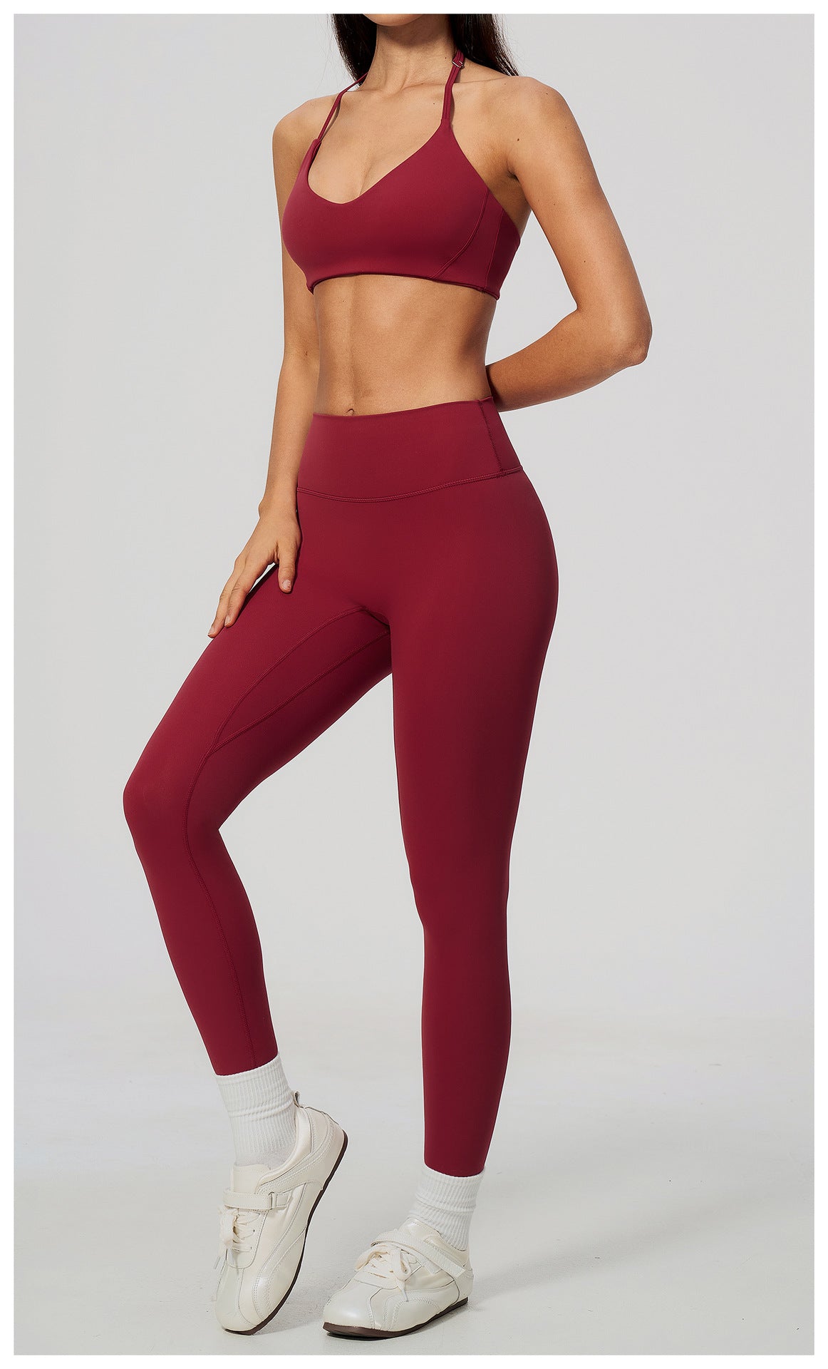 Wholesale Women’s Workout Set 5529 | Slim-Fit Yoga & Fitness Outfit | fouregg