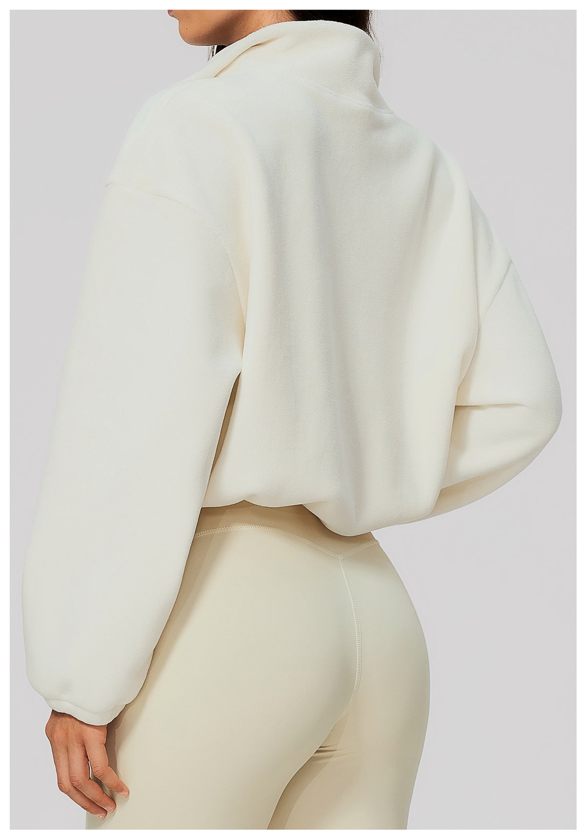 Wholesale Women’s Half-Zip Sports Top | Bulk Relaxed-Fit Color Block Sweatshirt 3619 | fouregg