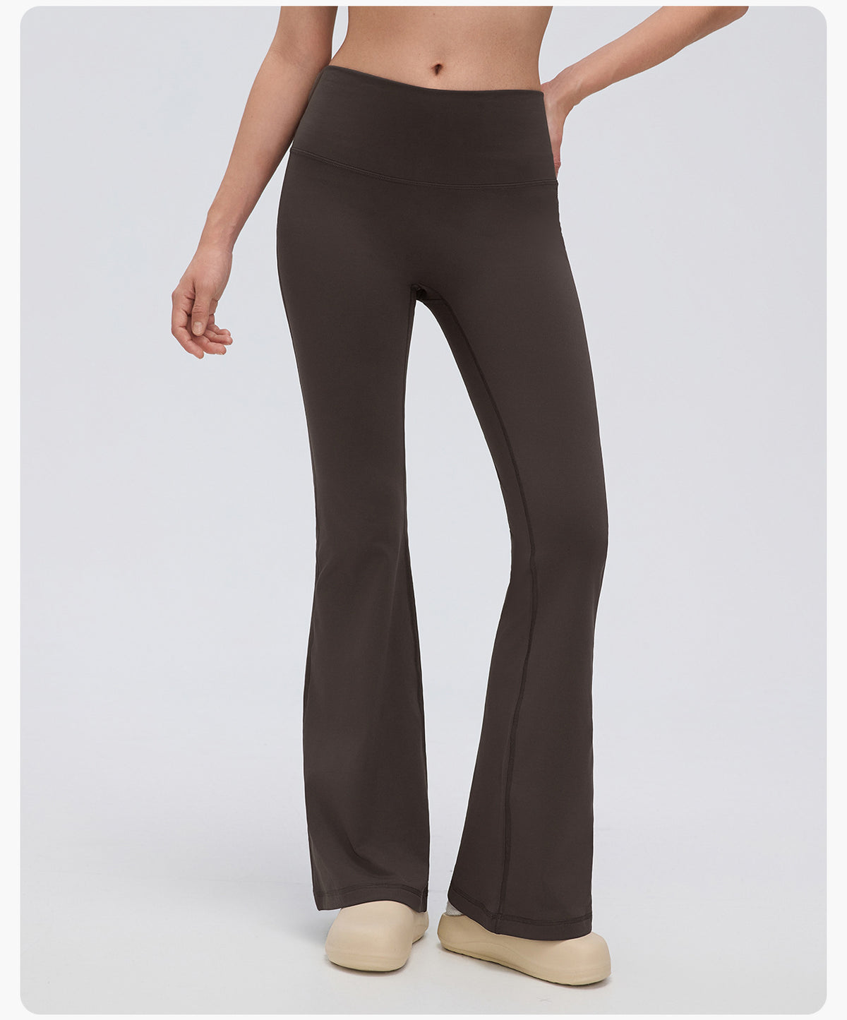 Wholesale Women’s Thermal Flare Yoga Pants D26129 | Warm Sculpting Pilates & Fitness Leggings | fouregg