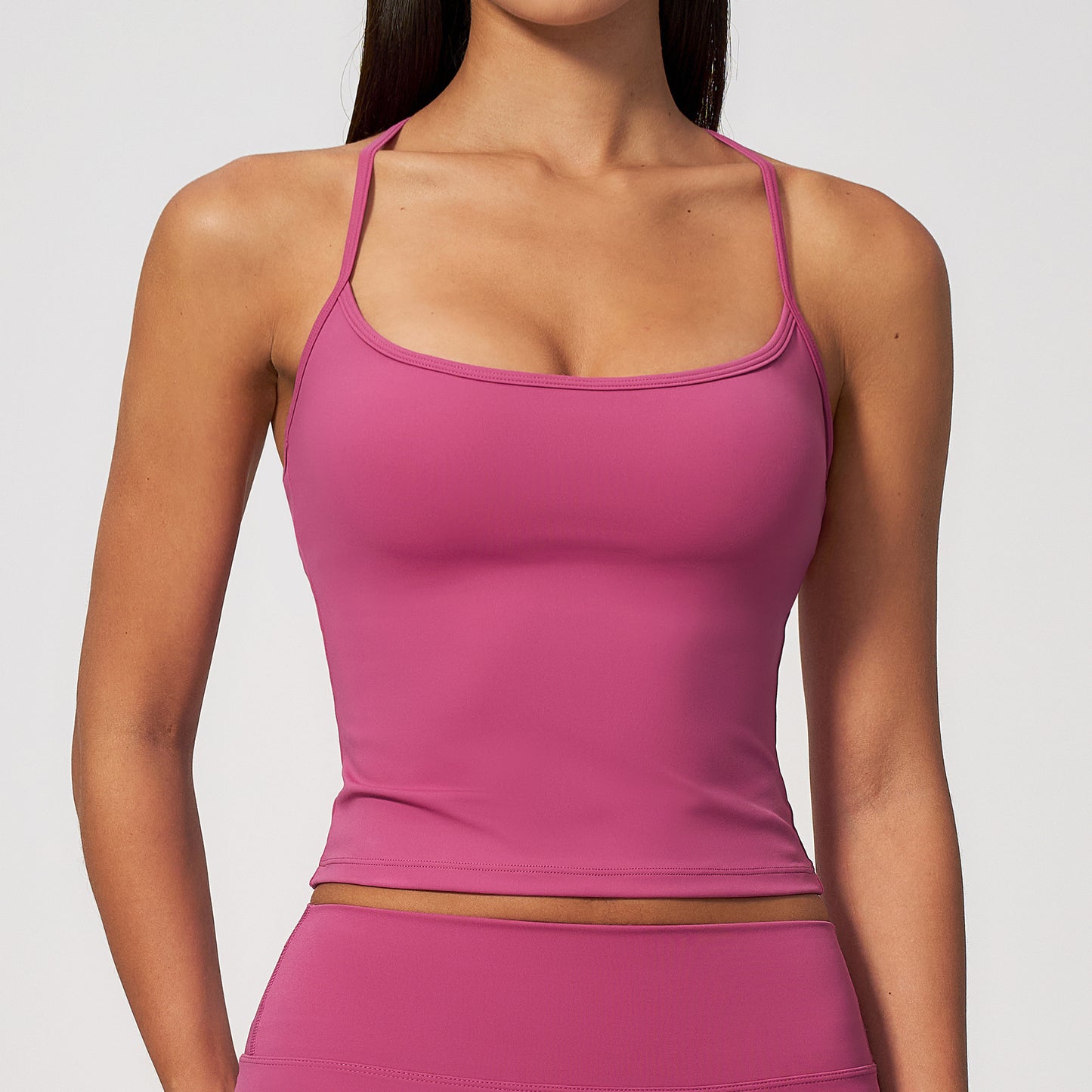 12/2025 Chaleco de yoga, espalda bonita en forma de I, ropa interior deportiva ajustada para exteriores, chaleco deportivo para correr y hacer ejercicio, 4518 -