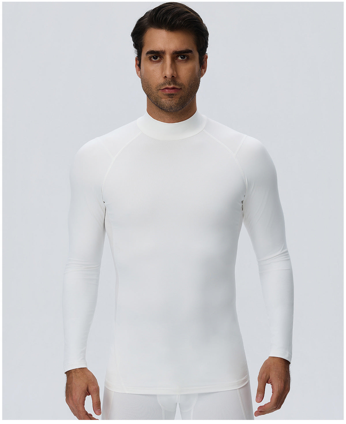 Wholesale Men’s Sculpting Workout Top 61532 | High-Stretch Long Sleeve Fitness Shirt | fouregg