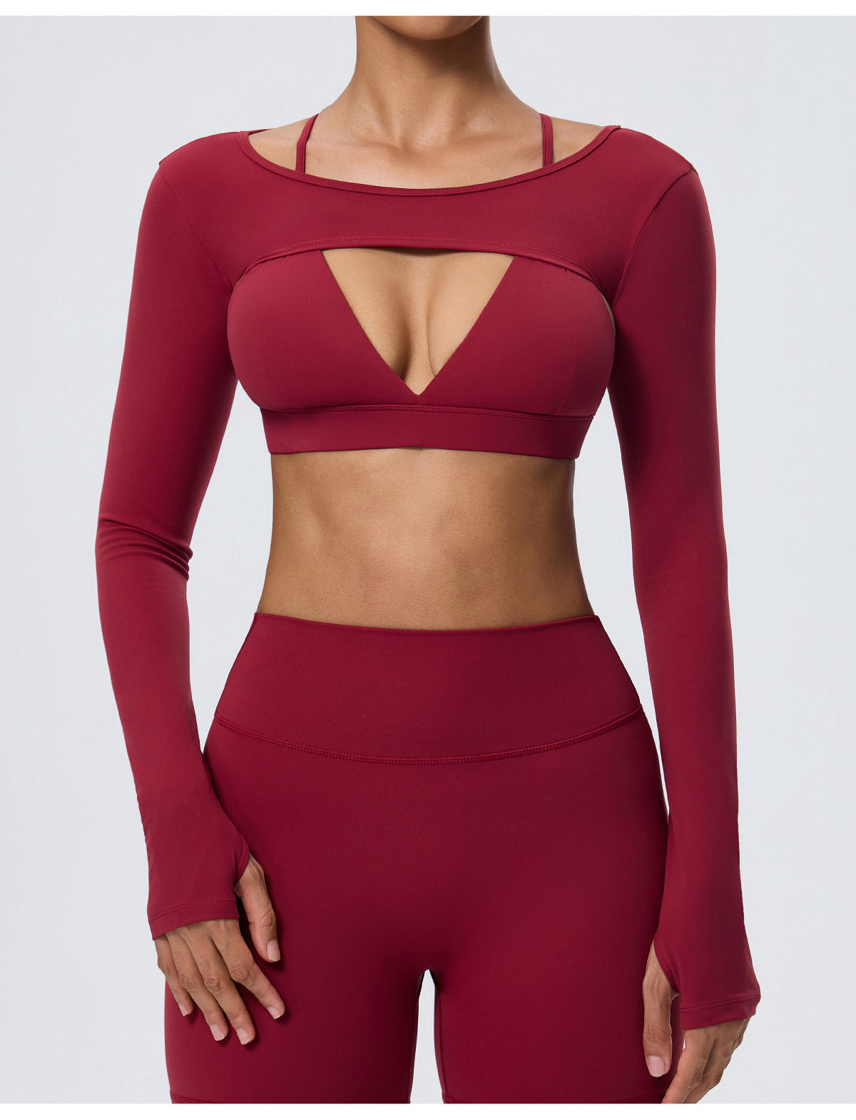 Wholesale Women’s Double-Brushed Activewear Set | Bulk 2-Piece Yoga & Fitness Wear | fouregg