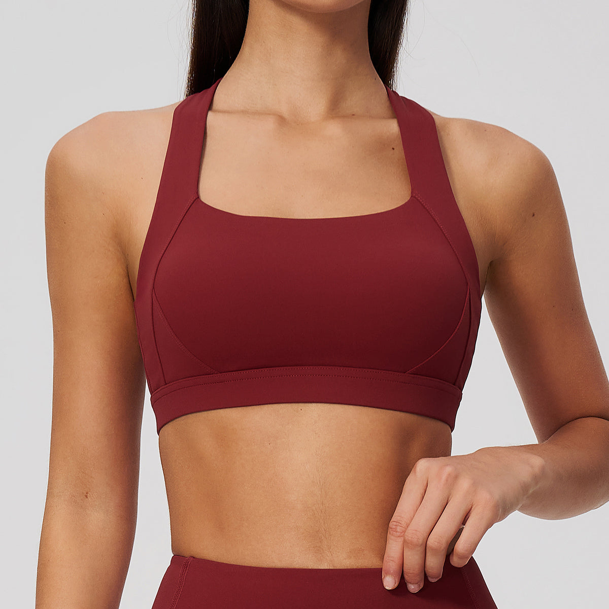 06/2024 Cloud-sensing tight yoga vest sports bra shockproof high-intensity Pilates running outdoor fitness clothes for women 8047