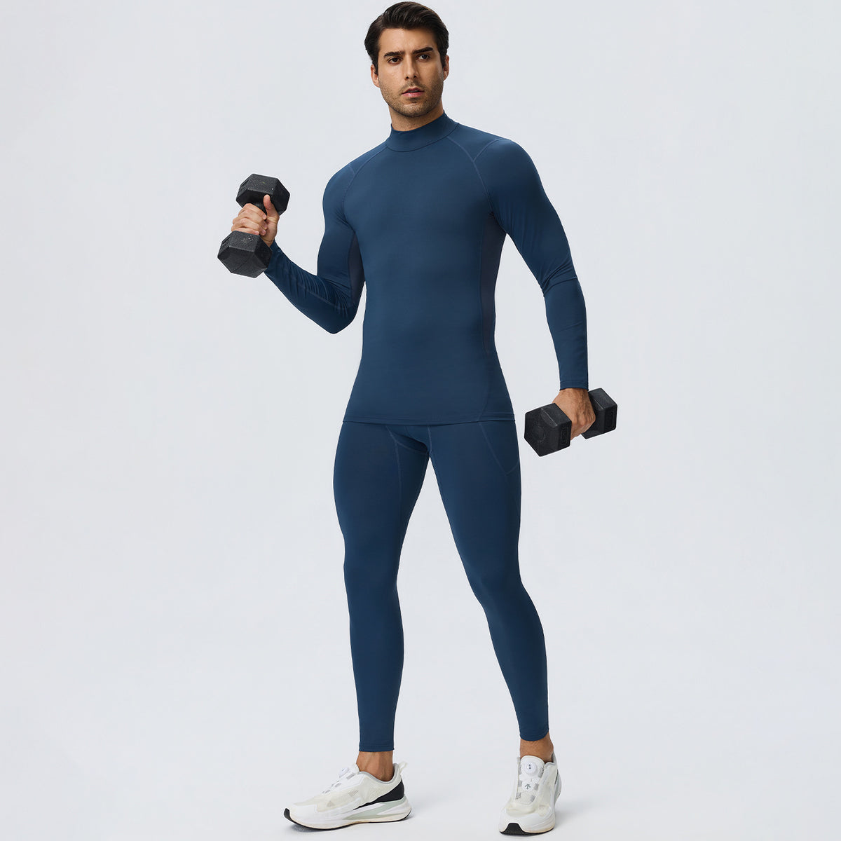 Wholesale Men’s Sculpting Fitness Pants 61302 | Slim-Fit Compression Tights for Running & Training | fouregg