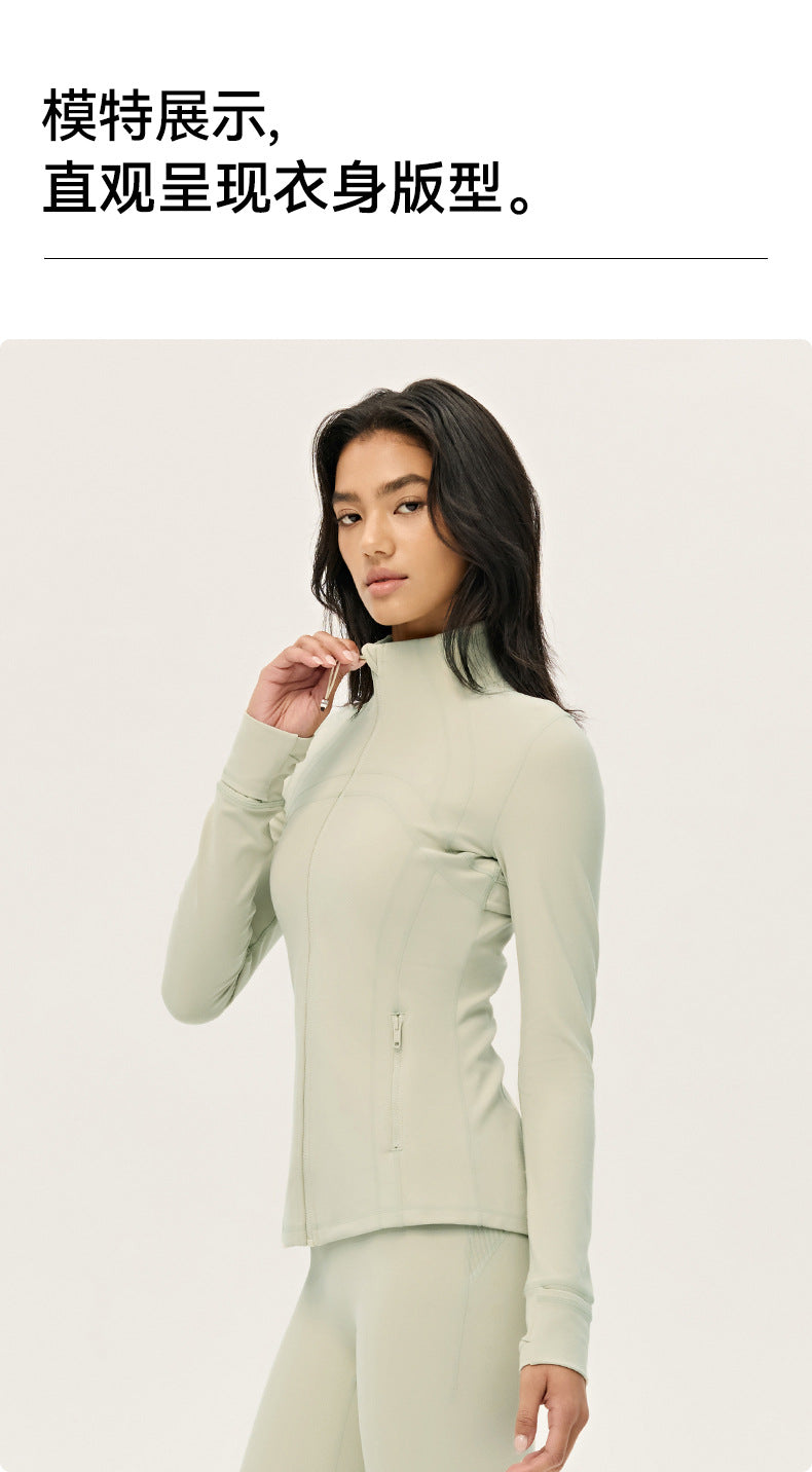 Wholesale Premium Lycra Sports Jacket | Bulk Long-Sleeve Sculpting Activewear | fouregg