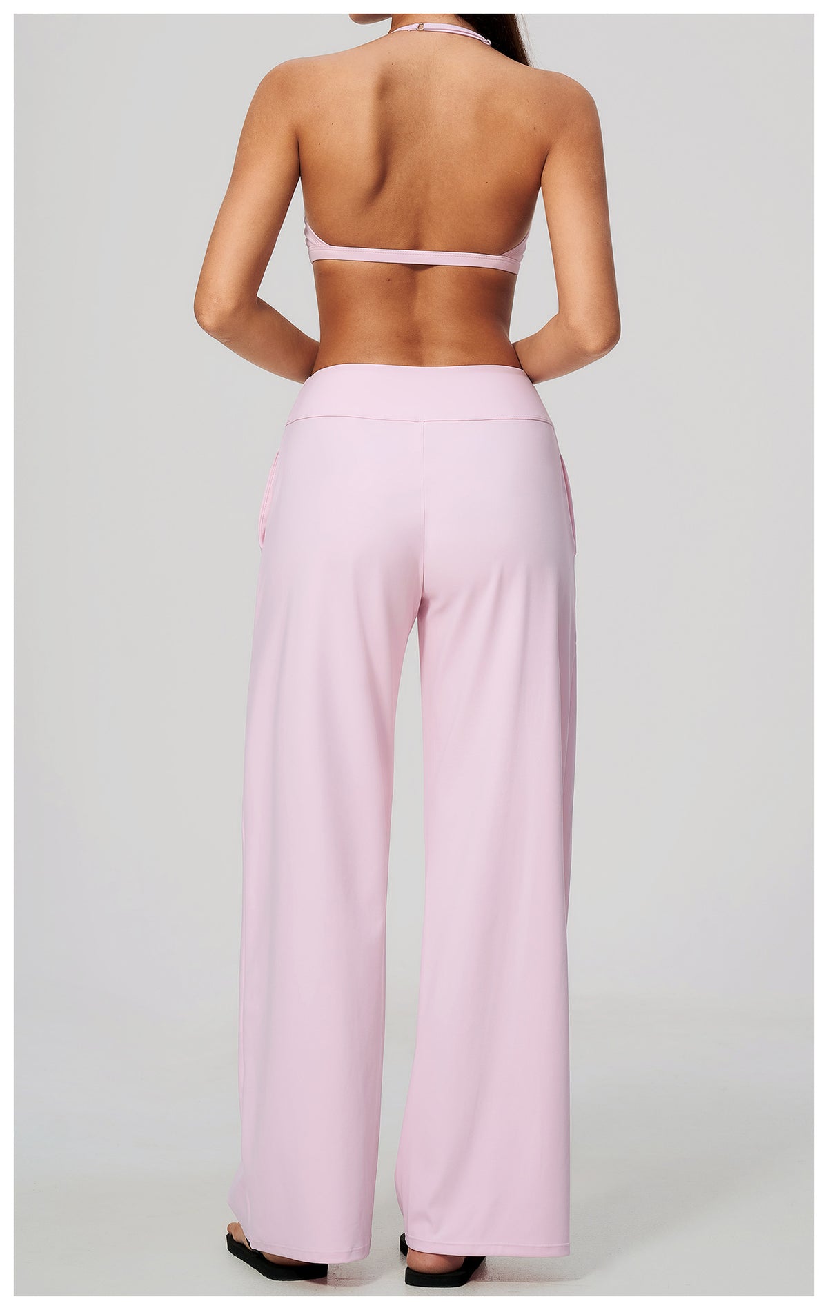 Wholesale Women’s Brushed Activewear Set | Halter Low-Rise Workout Wear 5555 | fouregg