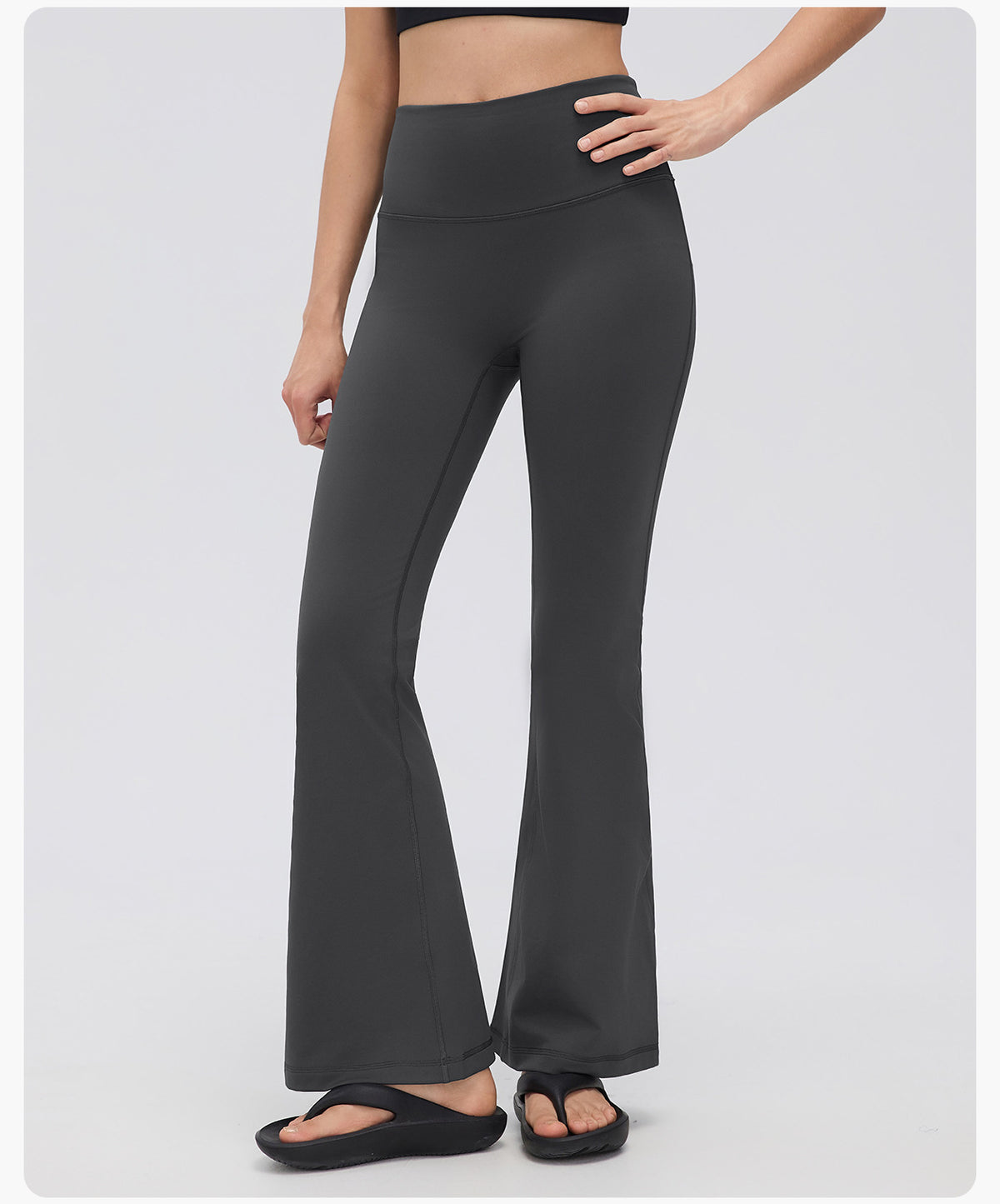 Wholesale Women’s Thermal Flare Yoga Pants D26129 | Warm Sculpting Pilates & Fitness Leggings | fouregg