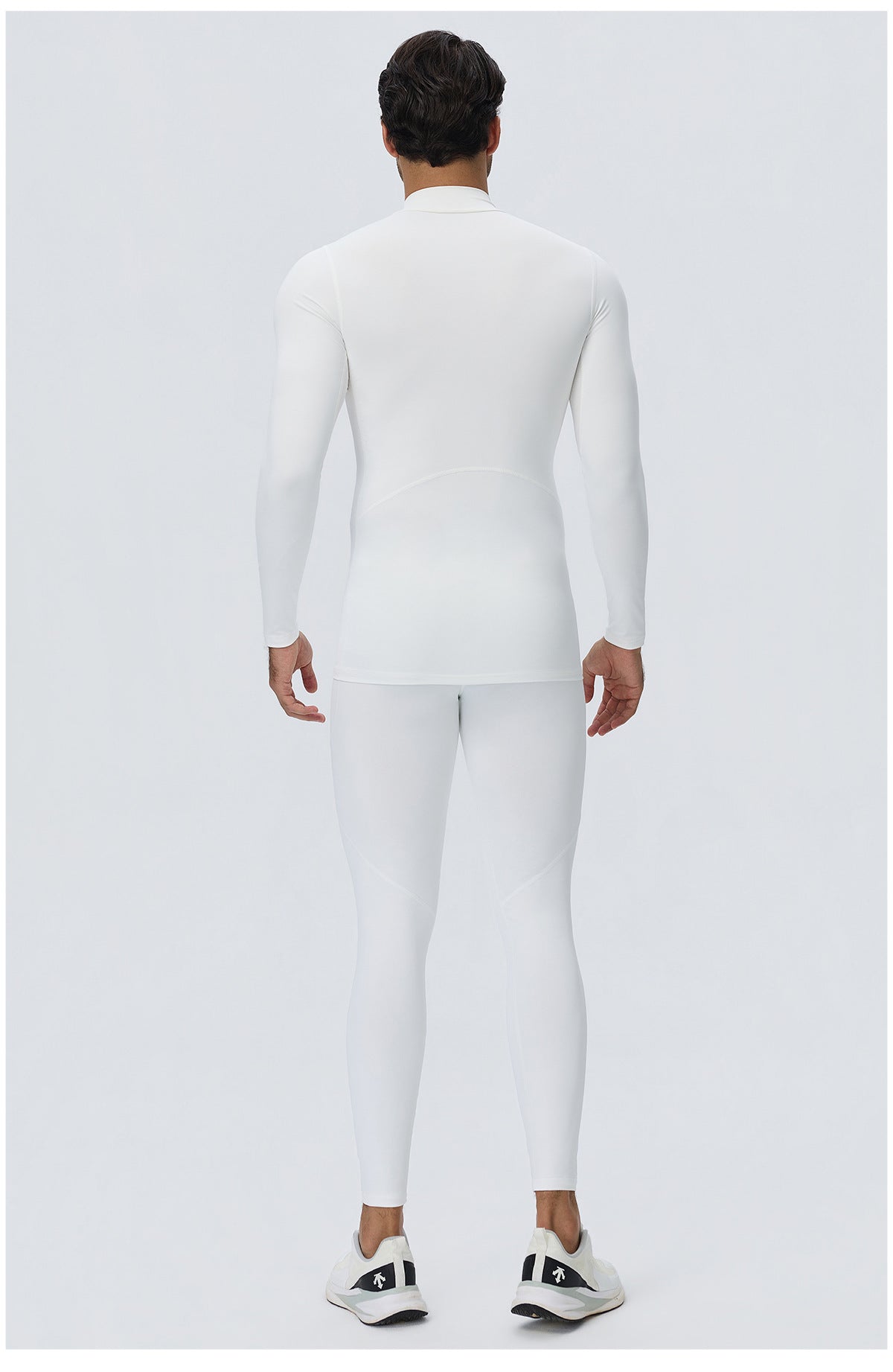 Wholesale Men’s Sculpting Workout Set | High-Stretch Long-Sleeve Shirt & Slim-Fit Gym Pants | fouregg