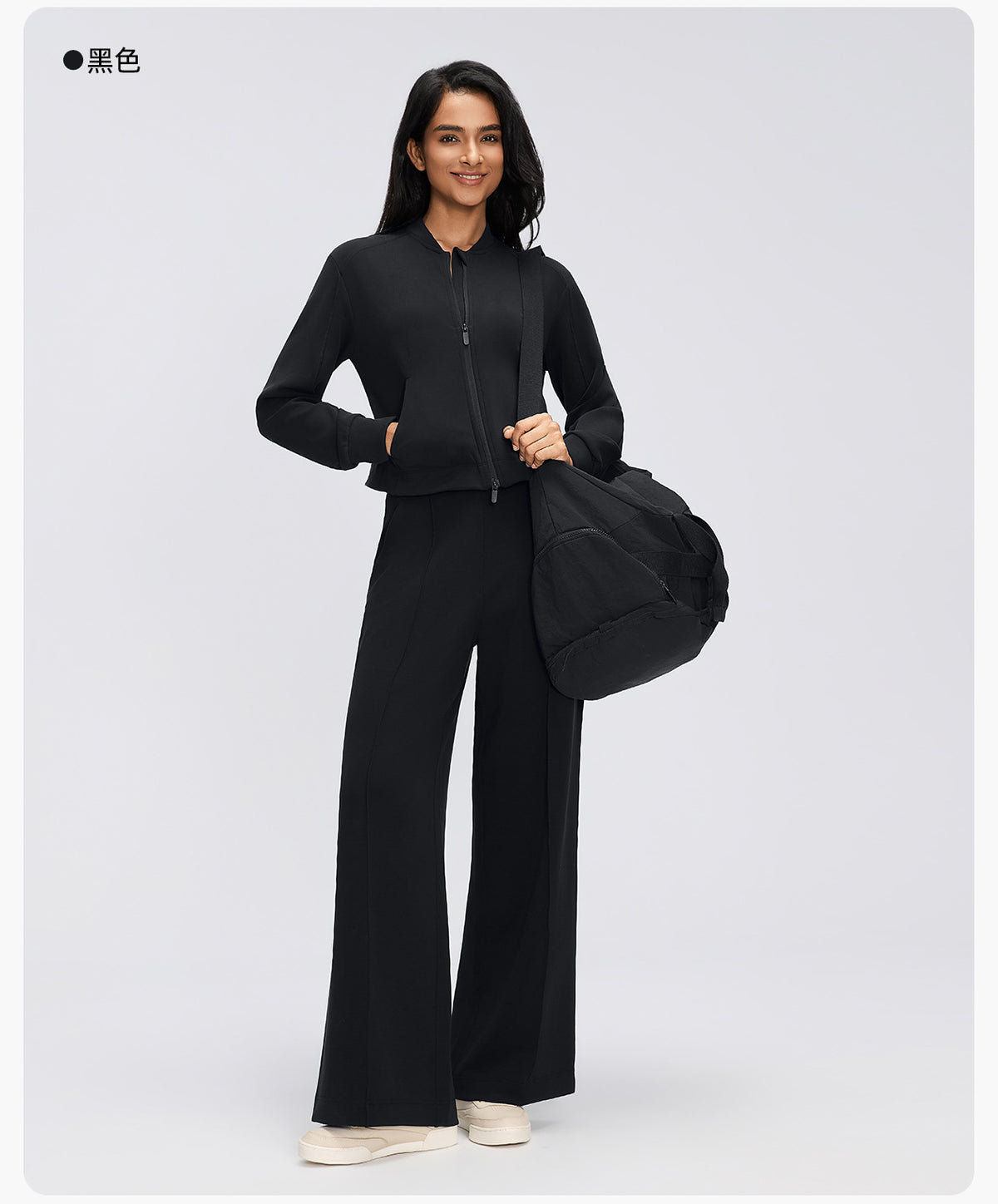 Wholesale Women’s Casual Activewear Jacket D26156 | Cropped Long-Sleeve Training Top | fouregg