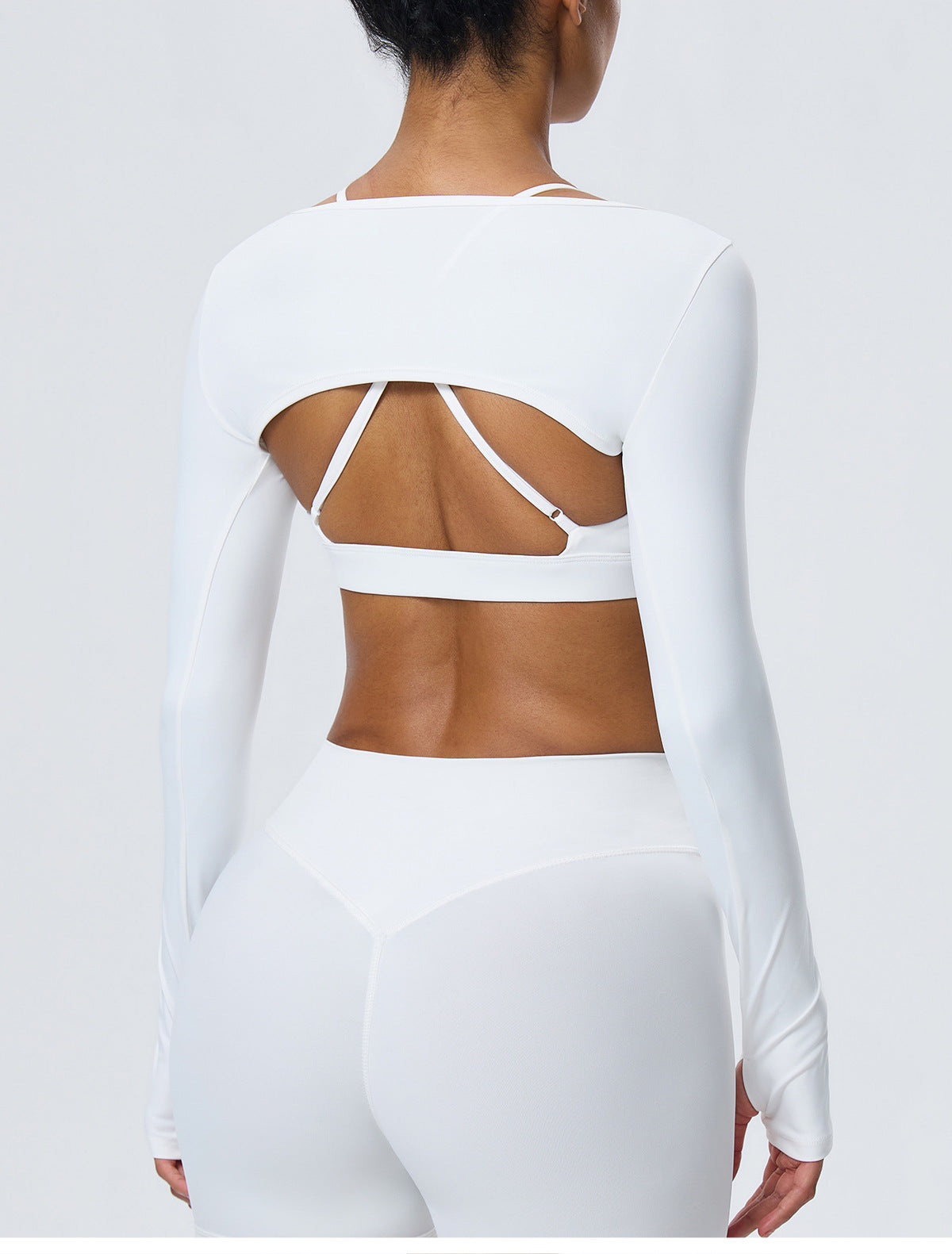 Wholesale Women’s Long-Sleeve Yoga Cover-Up | Bulk Stretch Activewear 62538 | fouregg