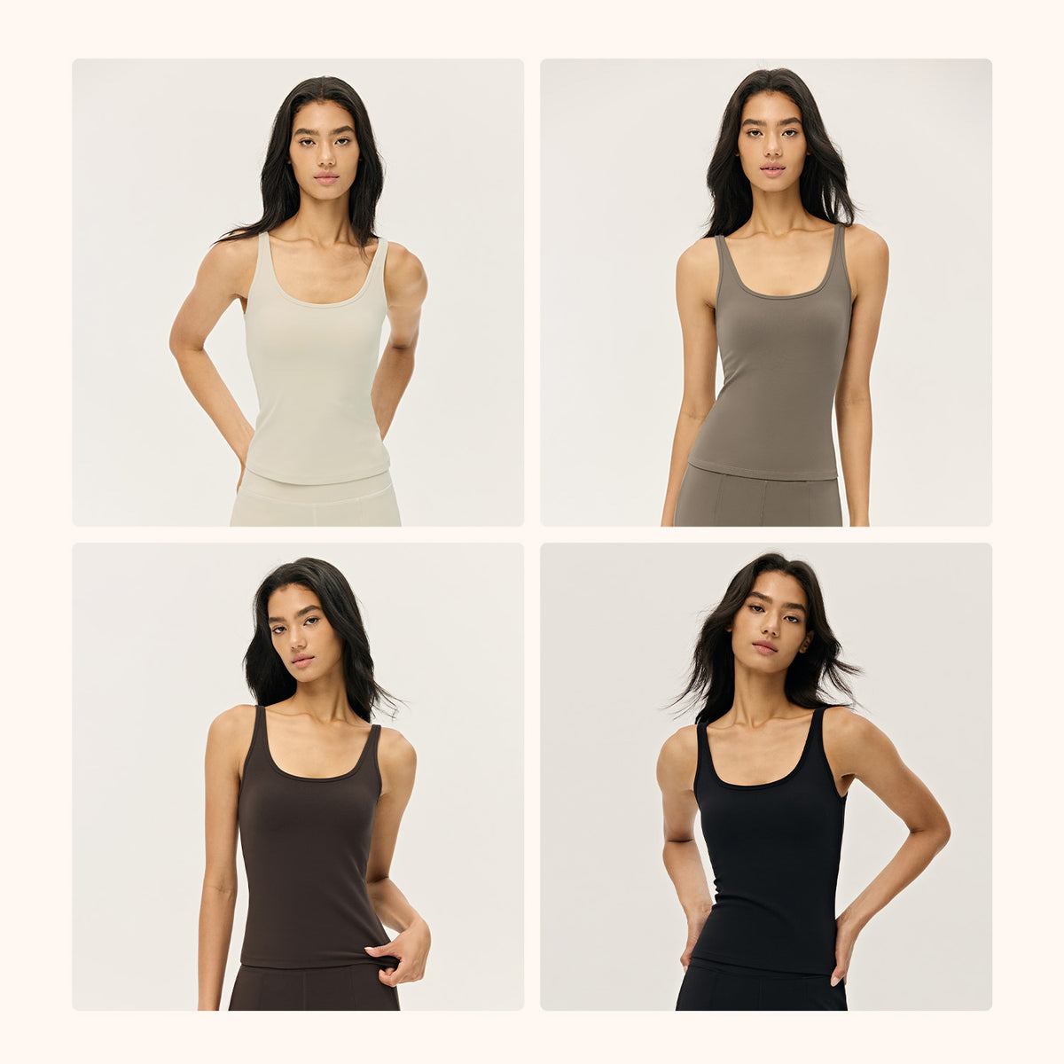 Wholesale Premium Lycra Sports Tank Top | Bulk Built-In Cup Yoga & Fitness Wear | fouregg