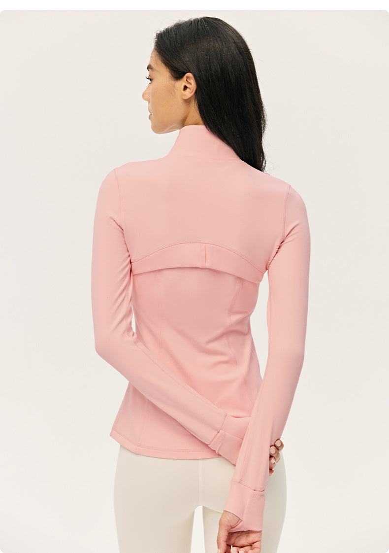 Wholesale Premium Lycra Sports Jacket | Bulk Long-Sleeve Sculpting Activewear | fouregg