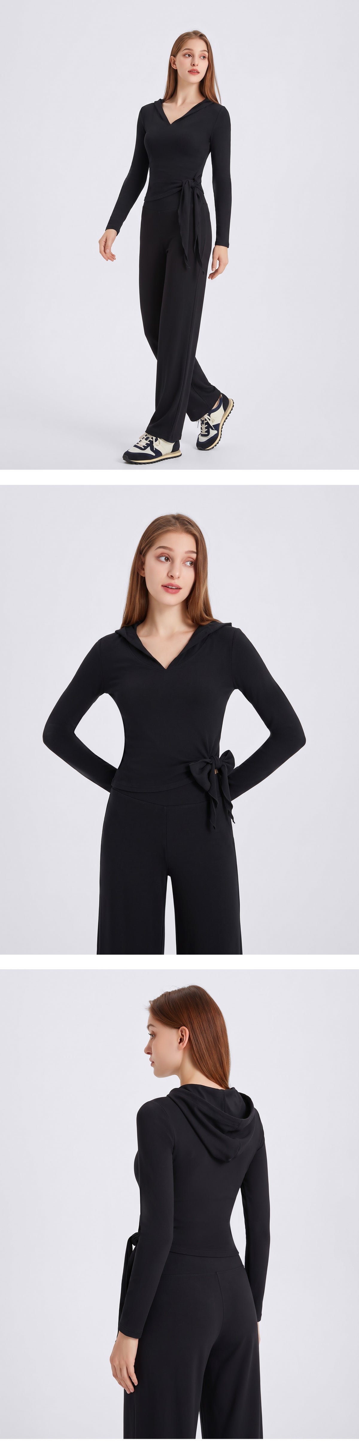 Wholesale Women’s Thermal Workout Hoodie | Thick Fleece-Lined Long-Sleeve Sportswear | fouregg