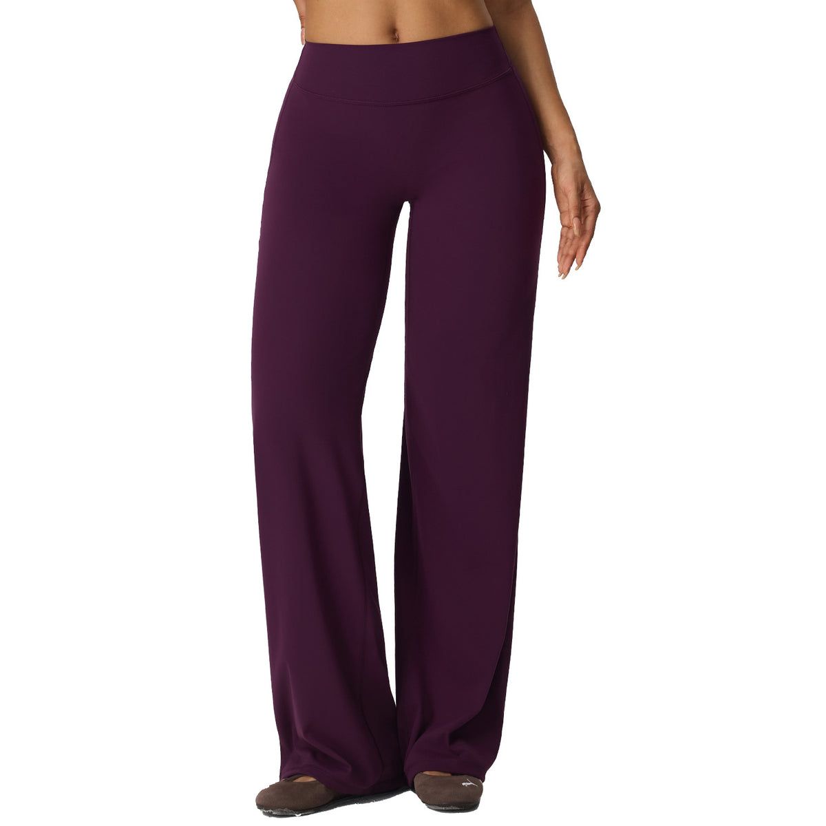 Wholesale Women’s Double-Brushed Yoga Pants | Bulk High-Waist Sculpting Straight-Leg Activewear 62345 | fouregg