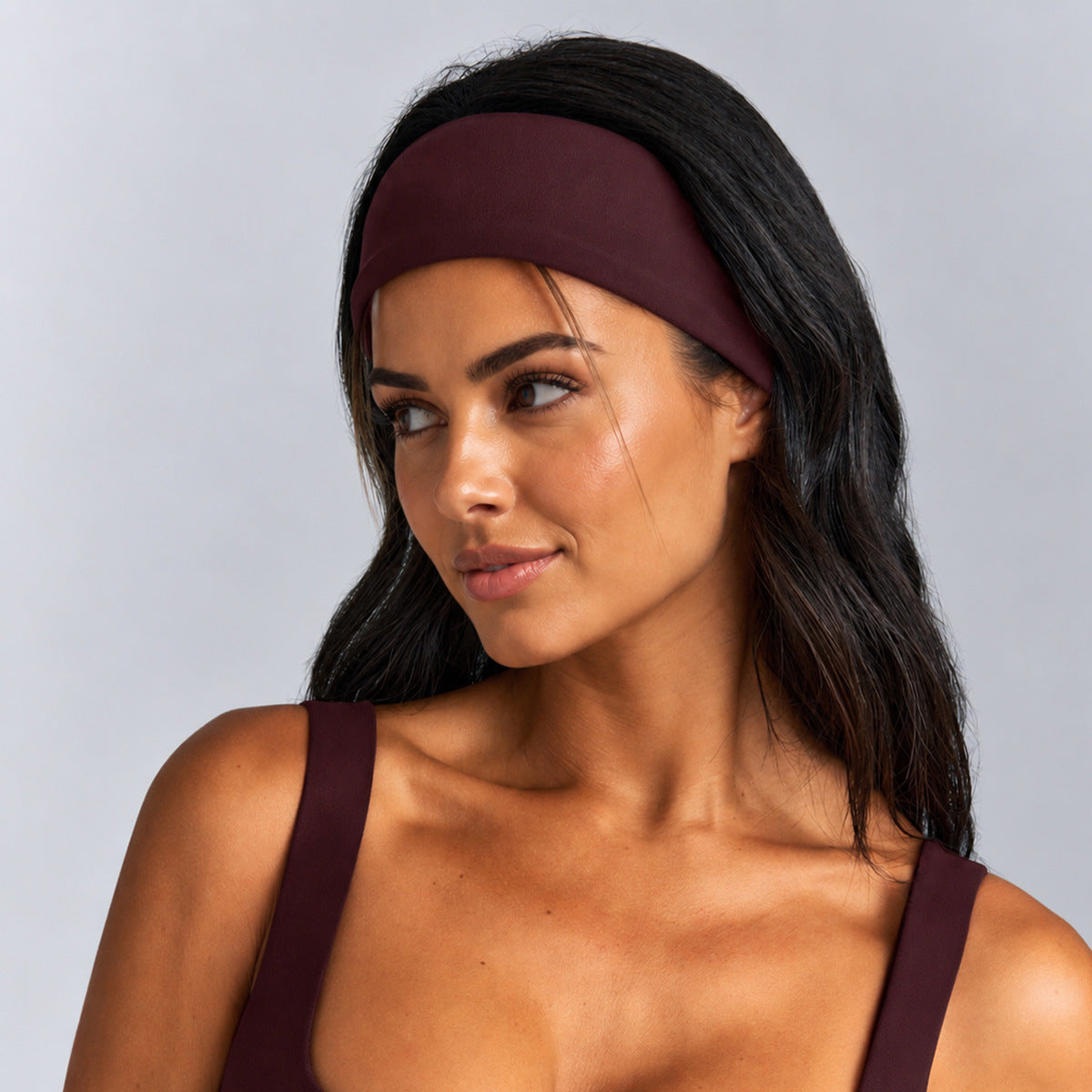 Wholesale Fitness Headband | Moisture-Wicking Workout Hairband for Cycling & Pilates | fouregg - Ankara Red / M