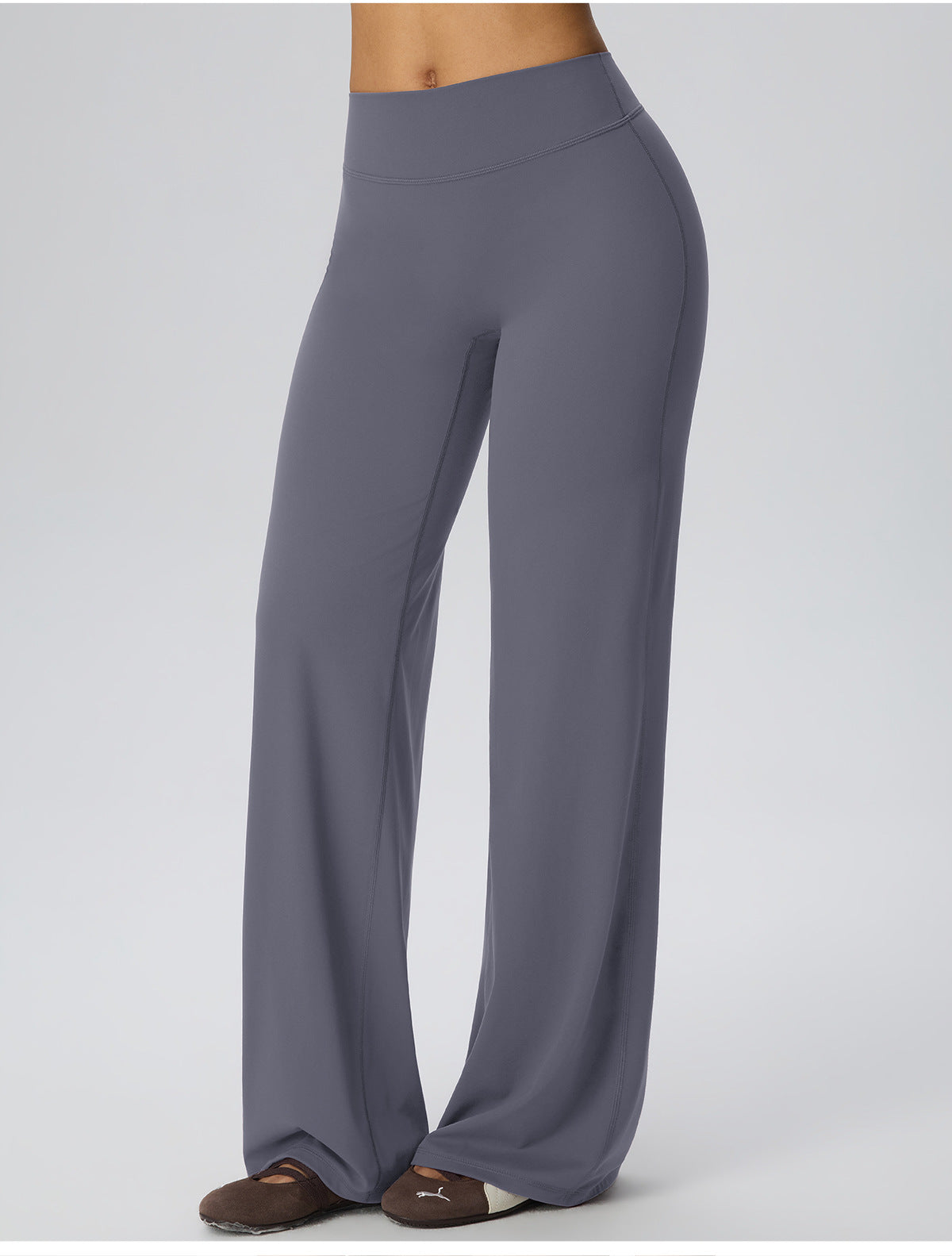 Wholesale Women’s Double-Brushed Yoga Pants | Bulk High-Waist Sculpting Straight-Leg Activewear 62345 | fouregg