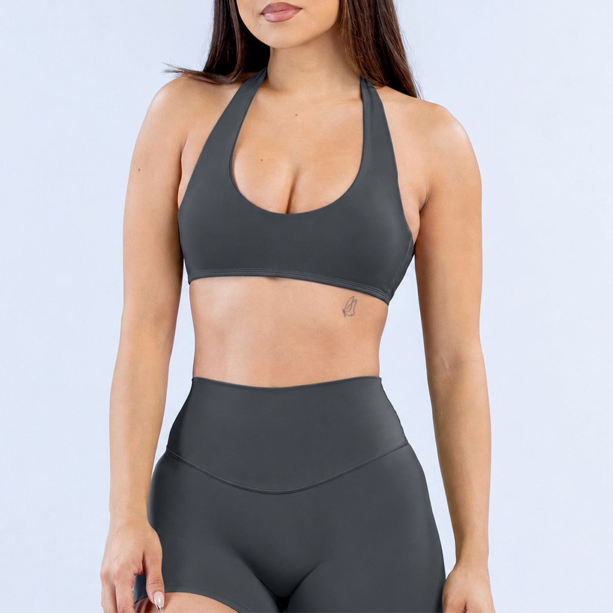 Wholesale Women’s Activewear Top | Shockproof Sports Bra for Running, Fitness & Training | fouregg - Underwear Dark Gray