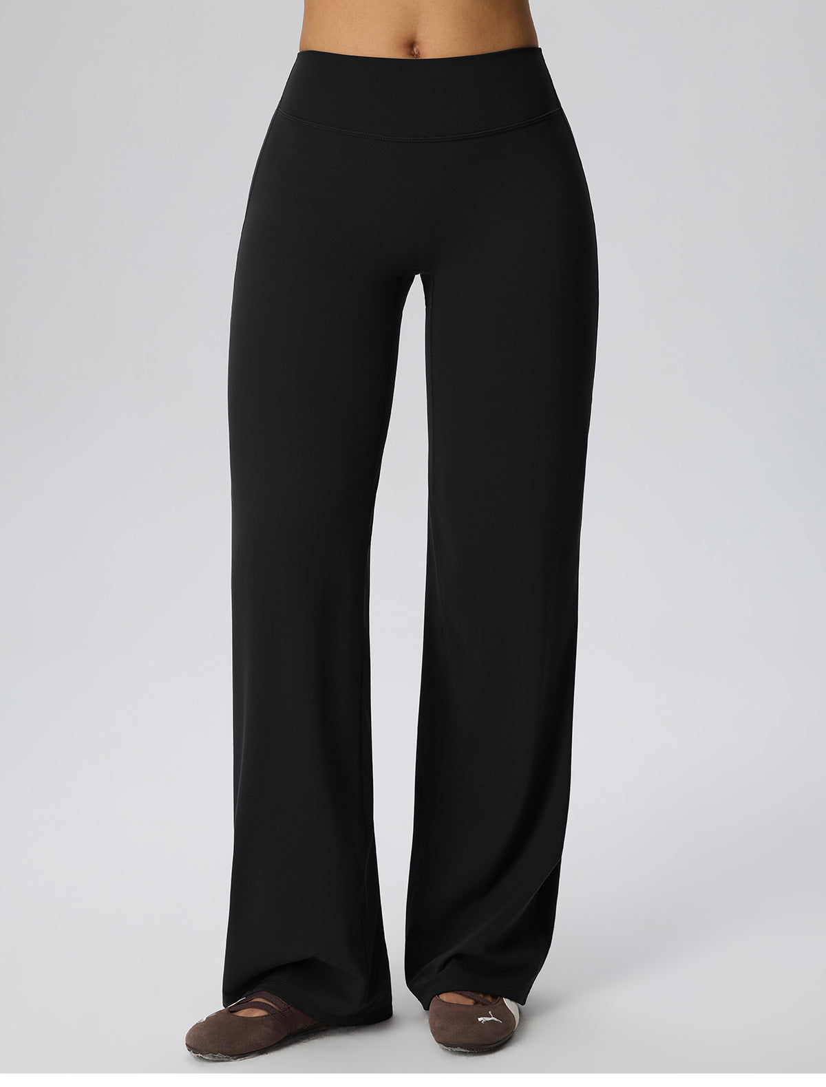 Wholesale Women’s Double-Brushed Yoga Pants | Bulk High-Waist Sculpting Straight-Leg Activewear 62345 | fouregg