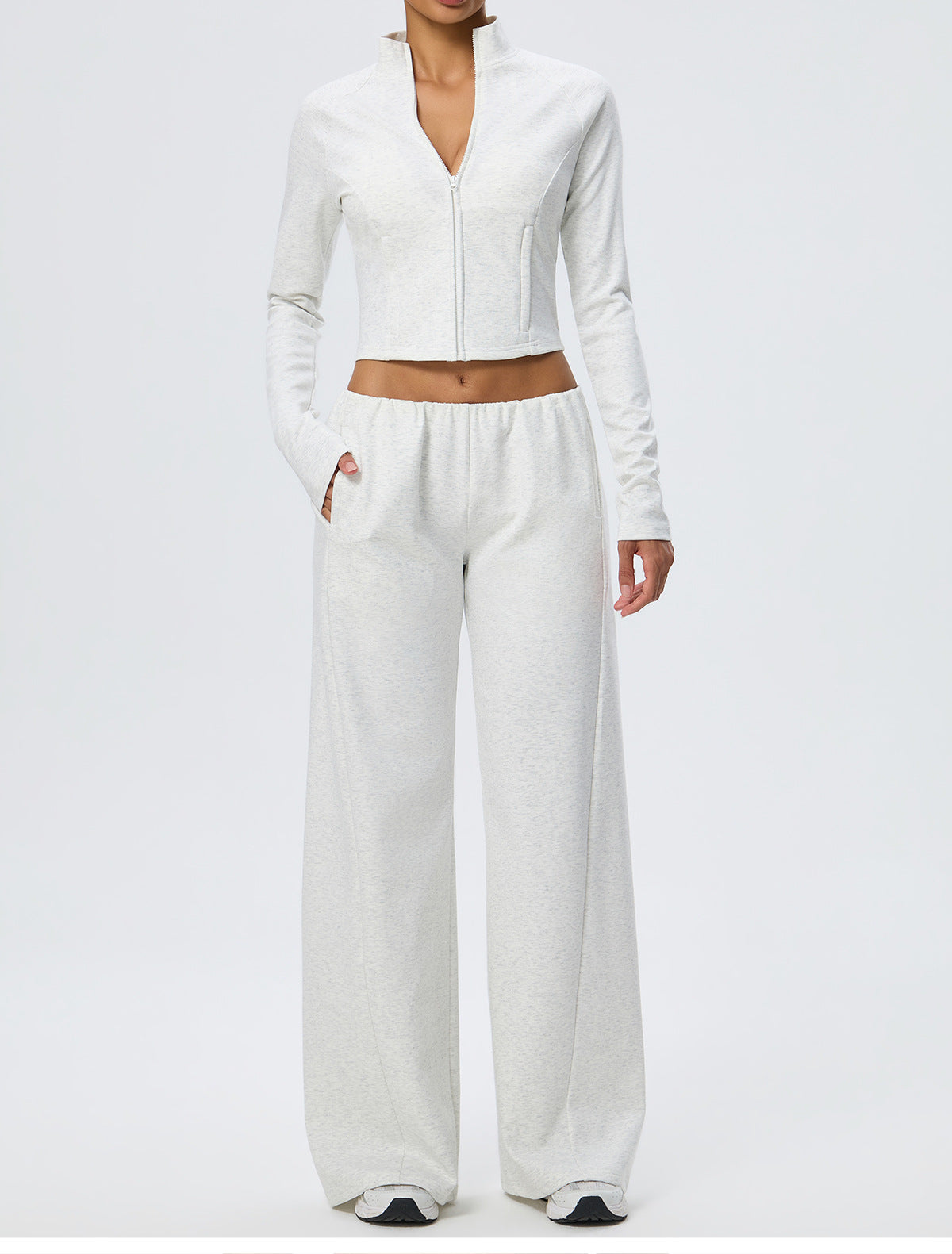 Wholesale Winter Wide-Leg Sweatpants | Relaxed-Fit Heat-Retention Activewear Trousers | fouregg