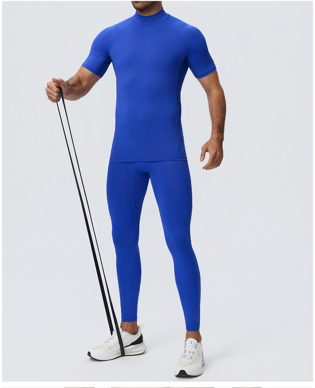 Wholesale Men’s Sculpting Fitness Pants 61302 | Slim-Fit Compression Tights for Running & Training | fouregg