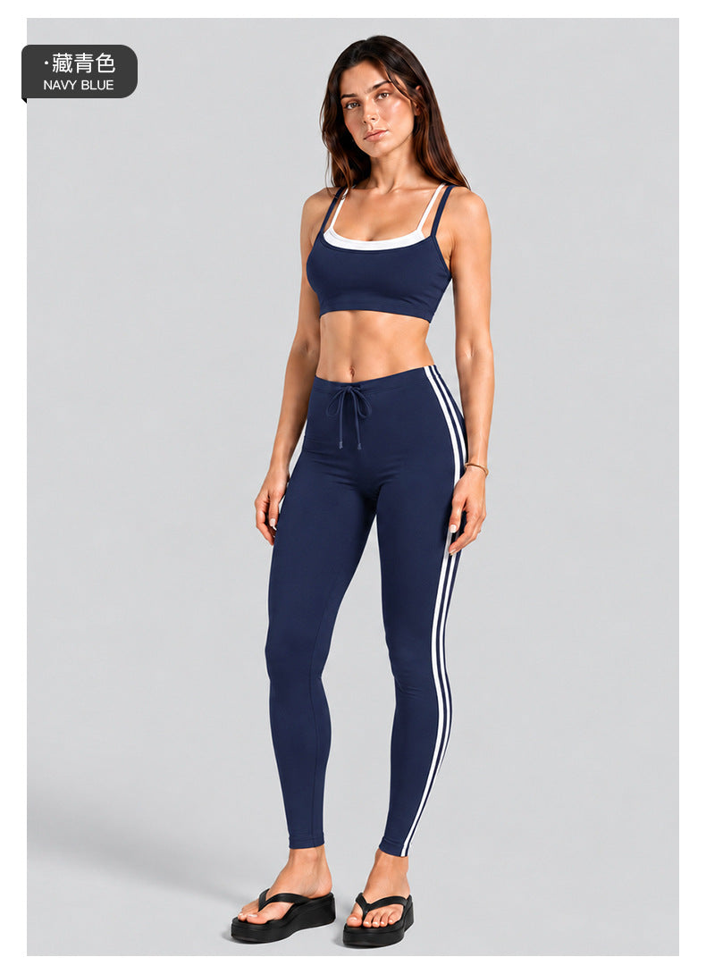 Wholesale Women’s Activewear Set | Double-Layer Backless Sports Bra & Quick-Dry Workout Leggings | fouregg