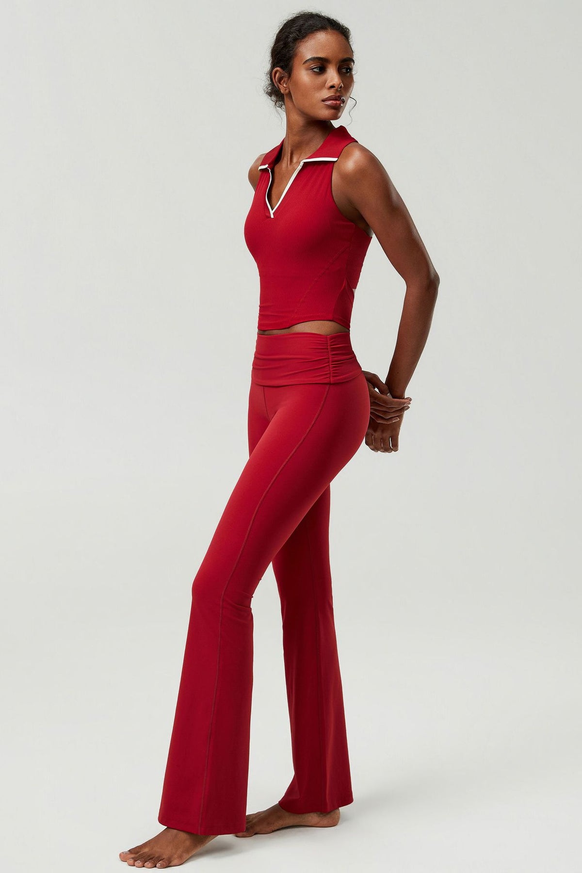 Wholesale Plus Size Women’s 2-Piece Set | Nude-Feel Fitness Wear | fouregg