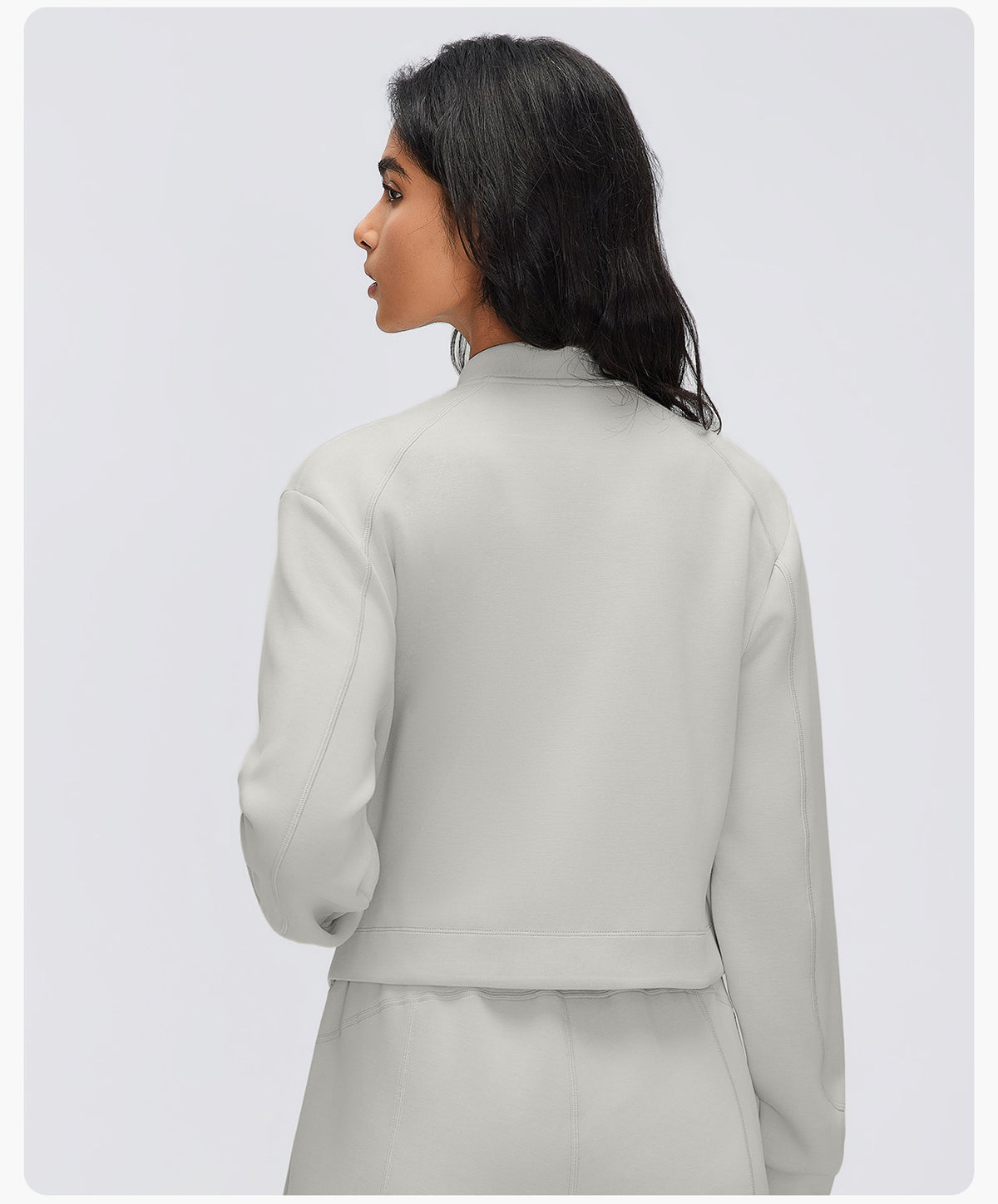 Wholesale Women’s Casual Activewear Jacket D26156 | Cropped Long-Sleeve Training Top | fouregg
