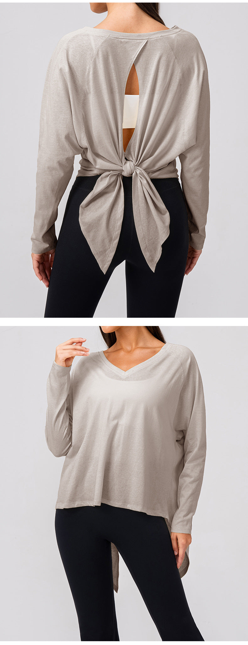 Wholesale Women’s Long-Sleeve Workout Shirt | Bulk Soft-Touch Running & Yoga Top | fouregg