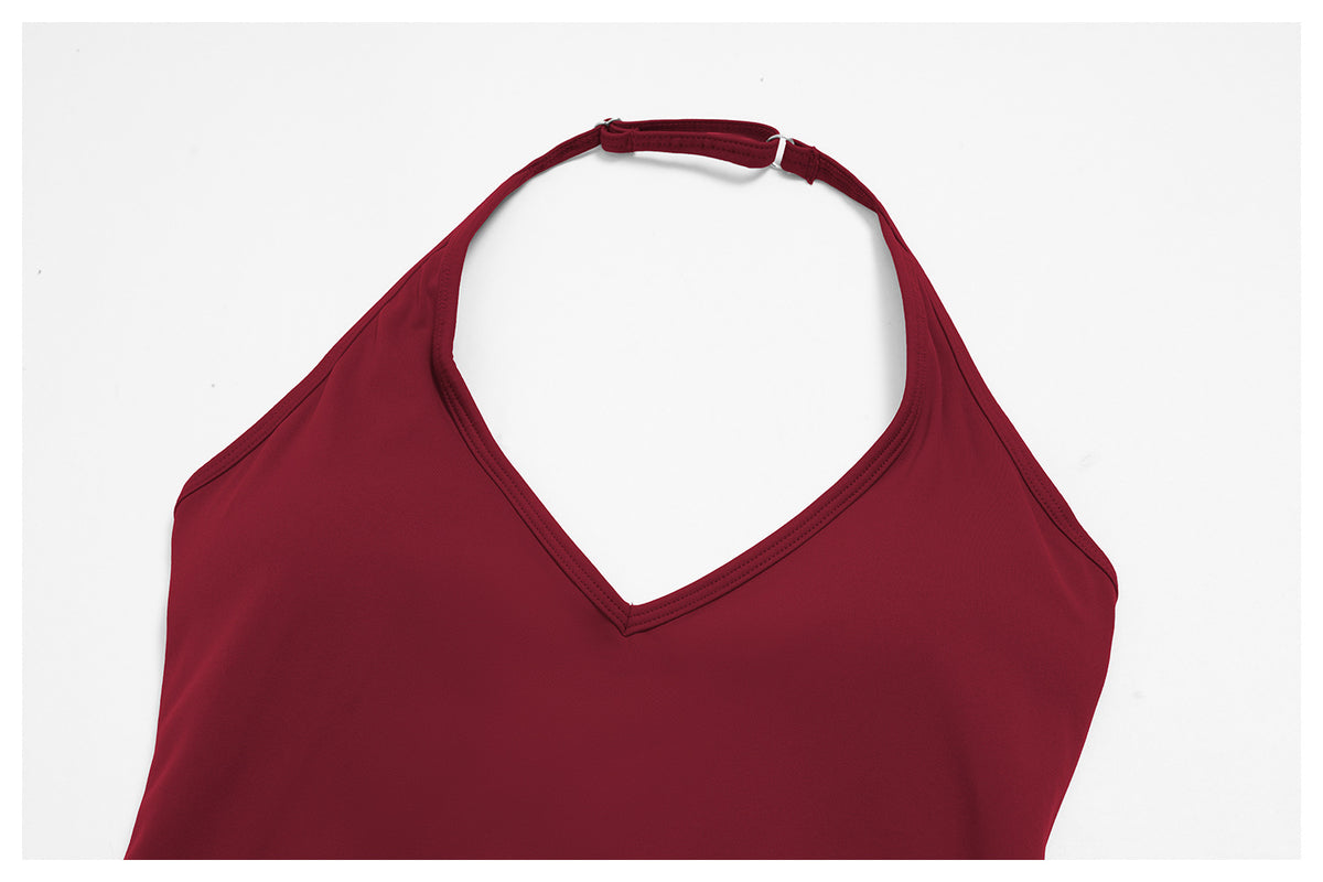 Wholesale Women’s Quick-Dry Activewear Set 5529 | Halter Tank & Sculpting Yoga Pants | fouregg