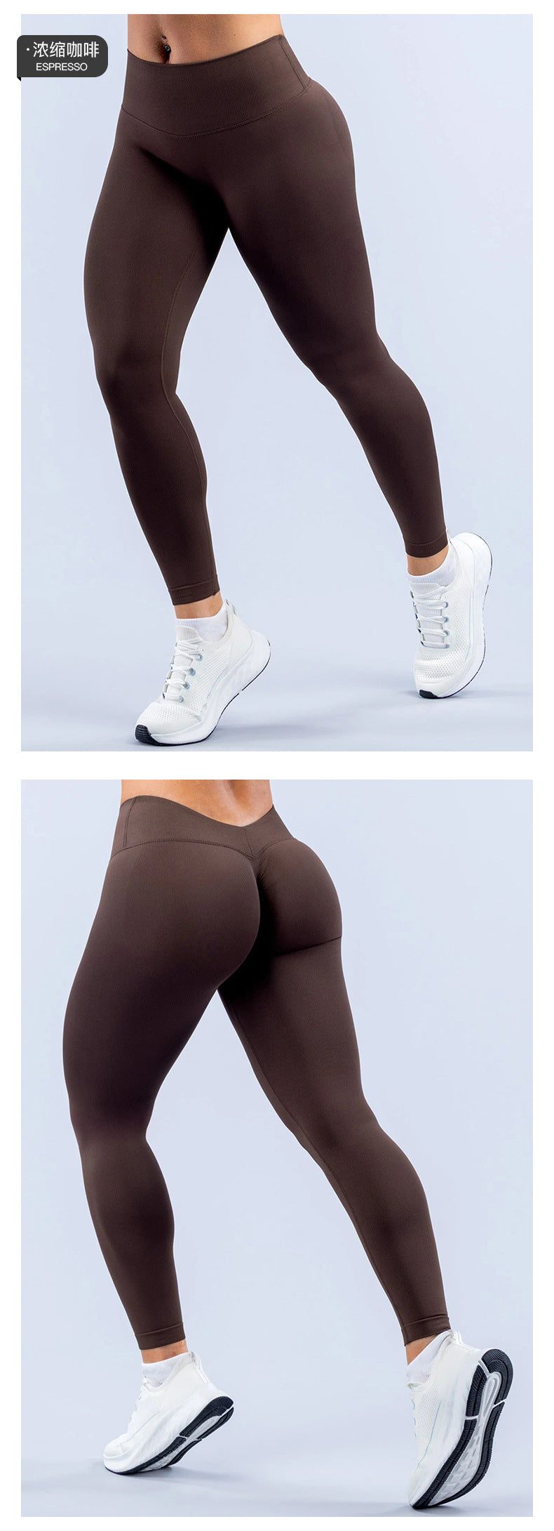 Wholesale Women’s Seamless Activewear Pants | High-Waisted V-Shape Peach-Lift Gym Leggings | fouregg