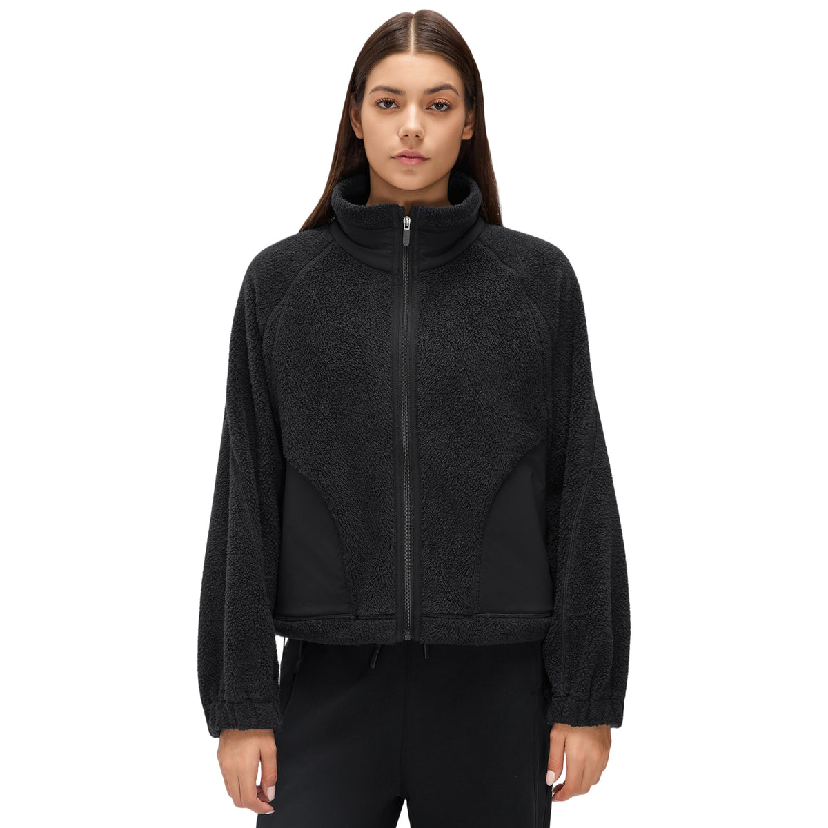 Wholesale Women’s Winter Activewear Jacket D26121 | Wind-Resistant Cropped Training Top | fouregg