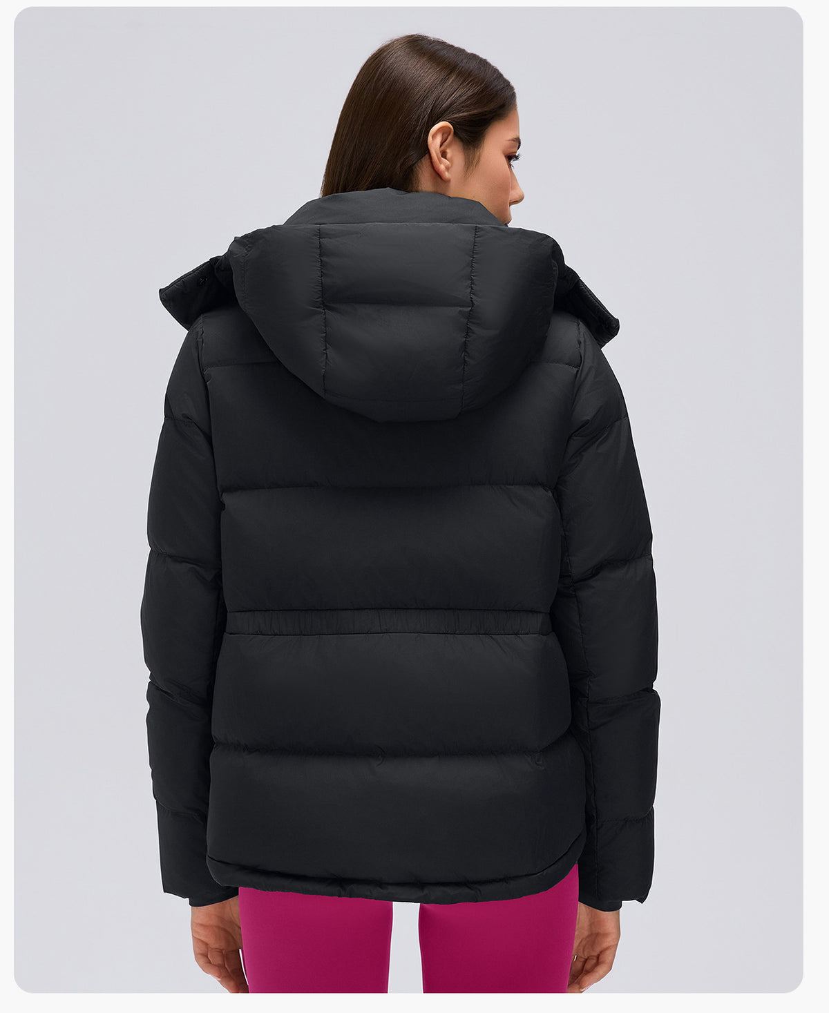 Wholesale Women’s Thickened Down Puffer Jacket D26150 | Slim-Fit Adjustable-Waist Winter Outerwear | fouregg