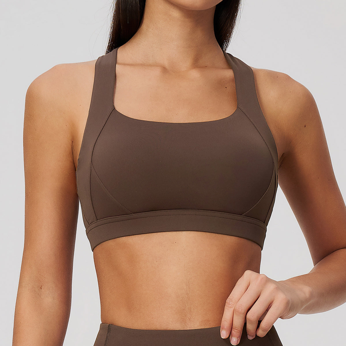 06/2024 Cloud-sensing tight yoga vest sports bra shockproof high-intensity Pilates running outdoor fitness clothes for women 8047