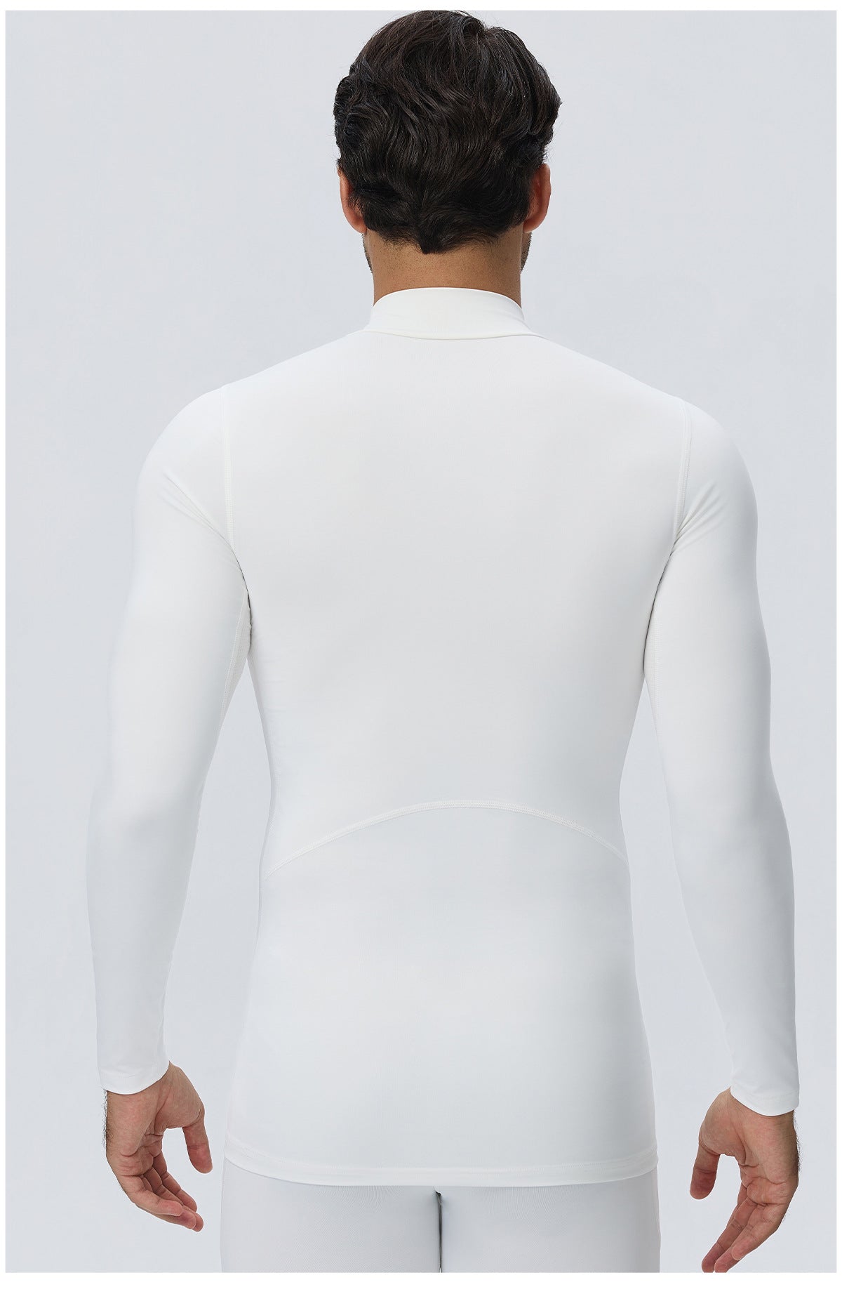 Wholesale Men’s Sculpting Workout Top 61532 | High-Stretch Long Sleeve Fitness Shirt | fouregg