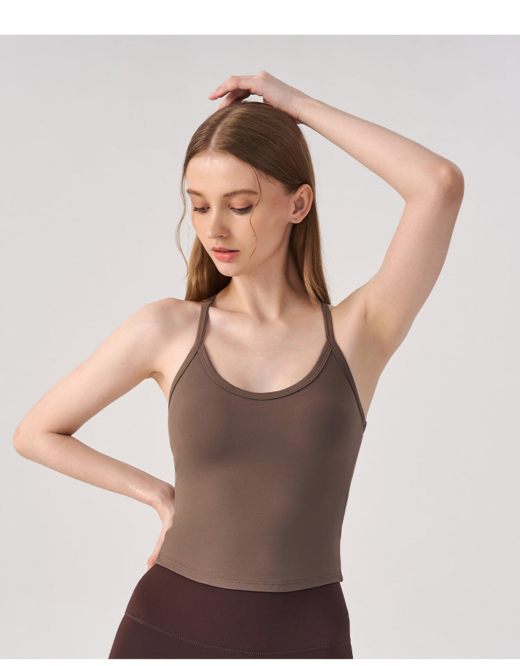 Wholesale Women’s Padded Sports Bra | Bulk High-Stretch Workout & Fitness Tank | fouregg