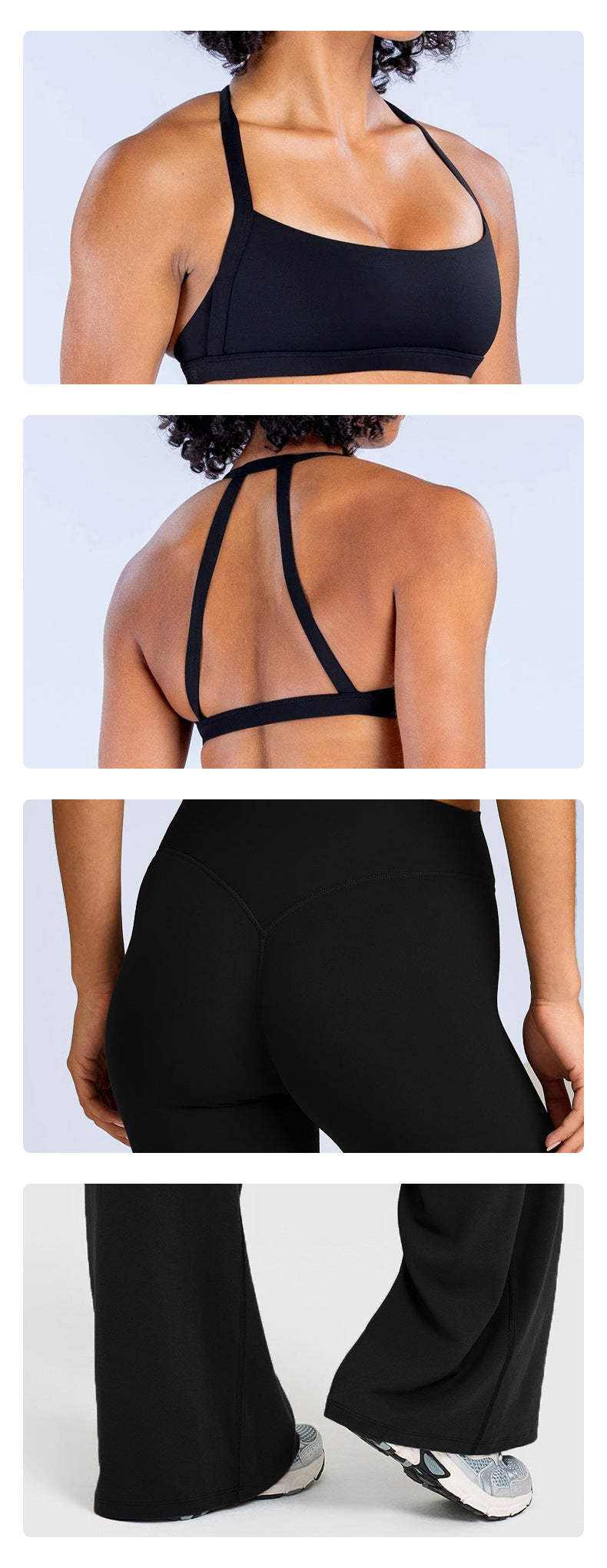 Wholesale Women’s Activewear Set | Halter Neck Sports Bra for Running, Cycling & Pilates | fouregg