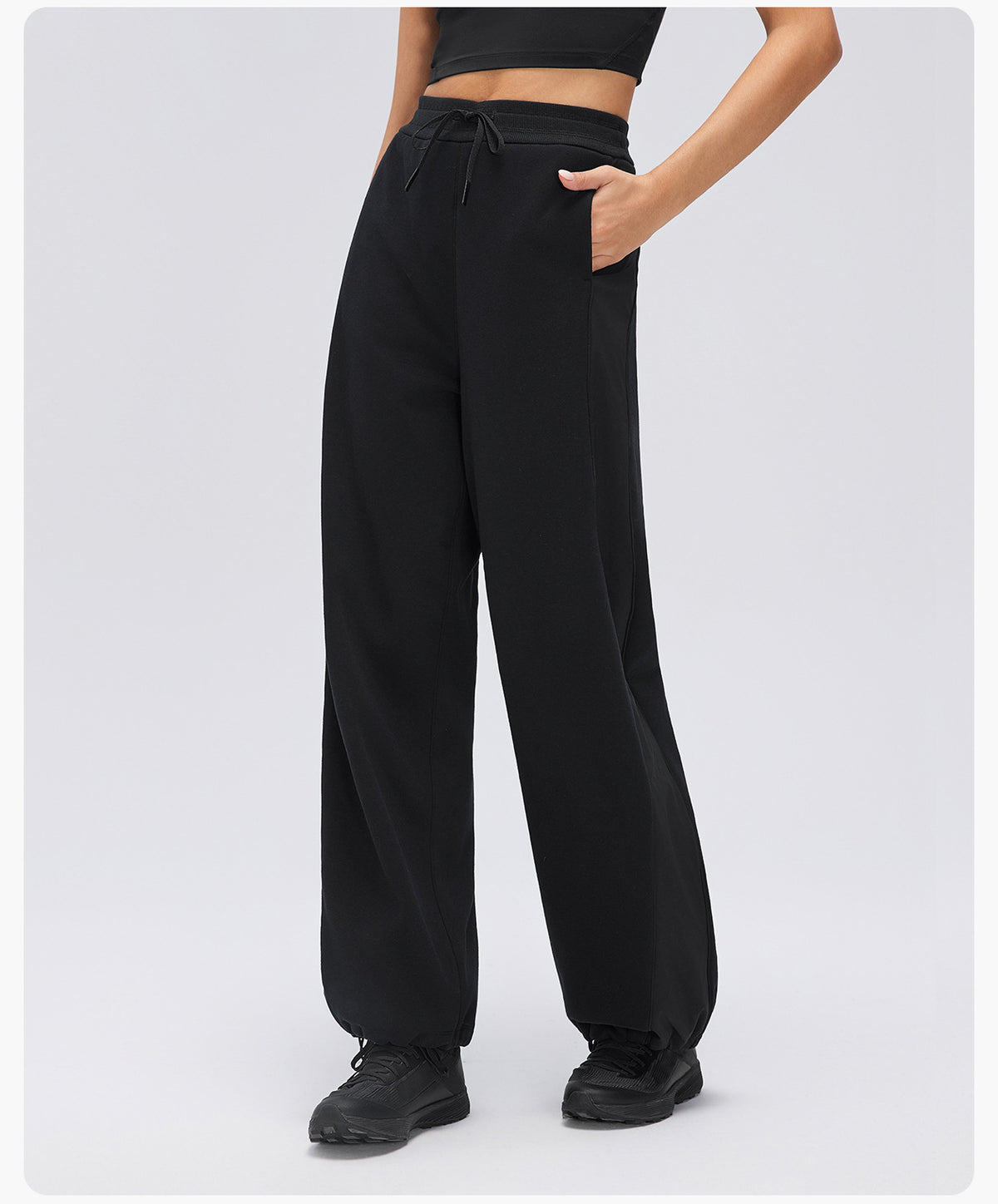 Wholesale Women’s Winter Straight-Leg Sweatpants | Relaxed-Fit Thermal Running & Workout Trousers | fouregg