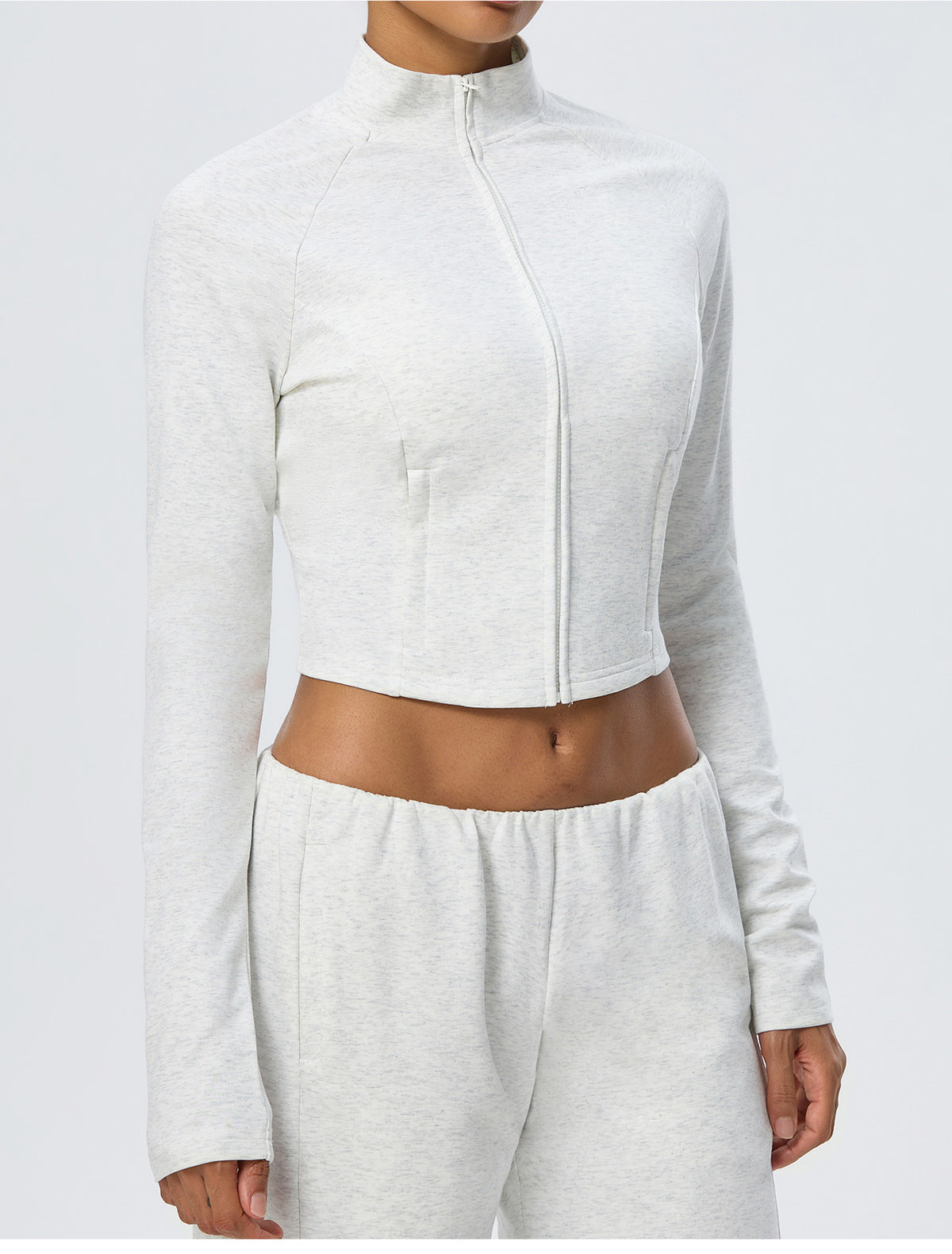 Wholesale Winter Activewear Jacket | Slim-Fit Heat-Retention Cropped Workout Top | fouregg