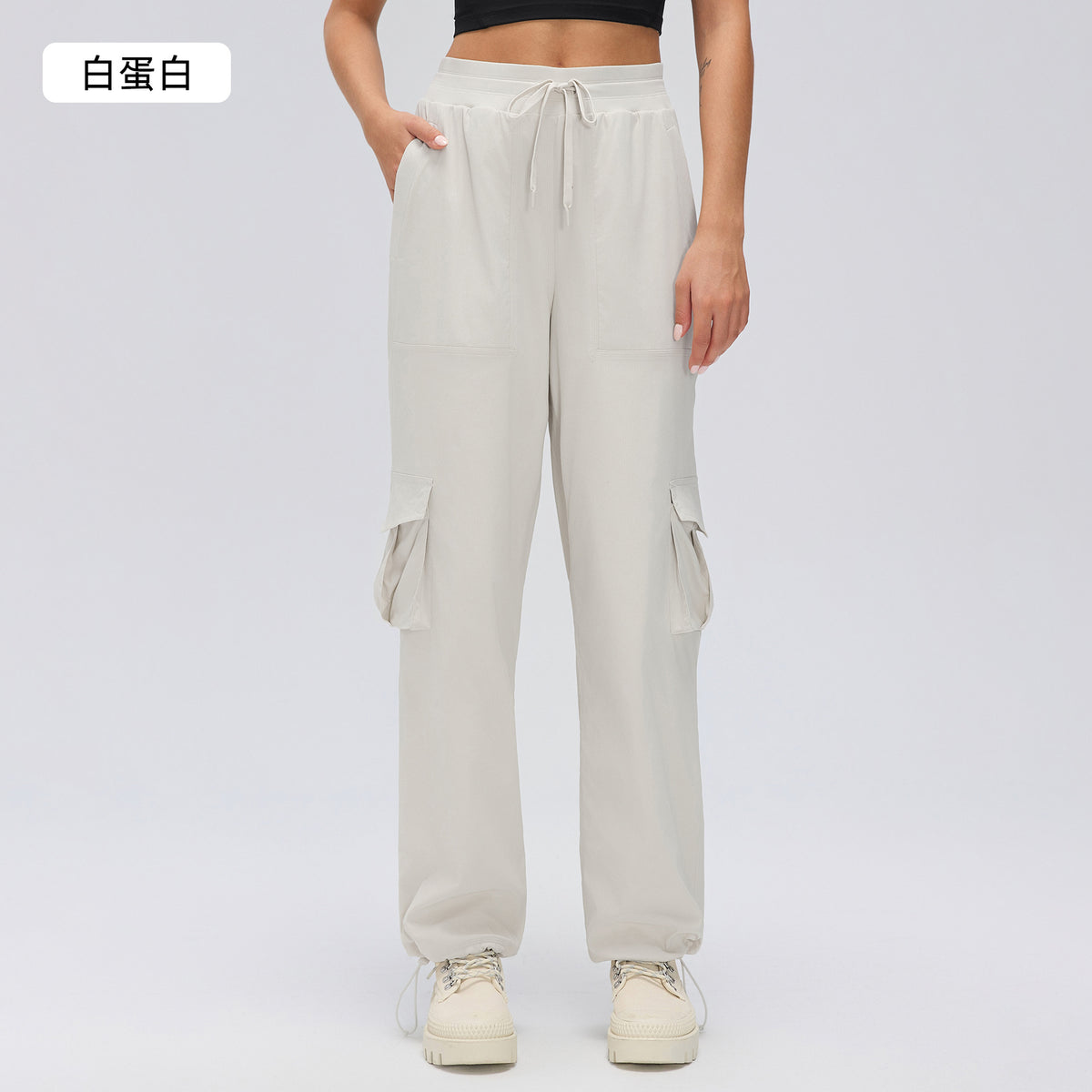 Wholesale Women’s Winter Down Cargo Pants D25001-3 | Warm Outdoor Trousers with Adjustable Cuffs | fouregg - Albumin