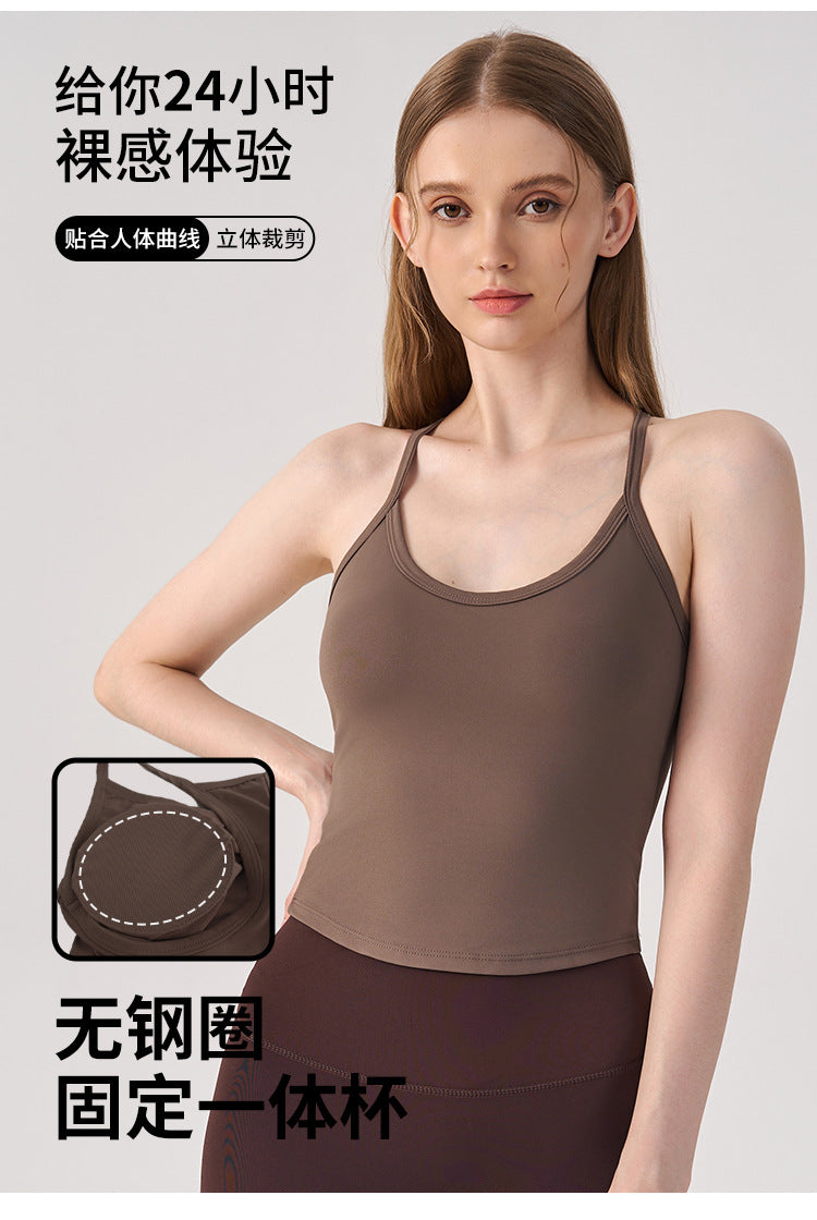 Wholesale Women’s Padded Sports Bra | Bulk High-Stretch Workout & Fitness Tank | fouregg