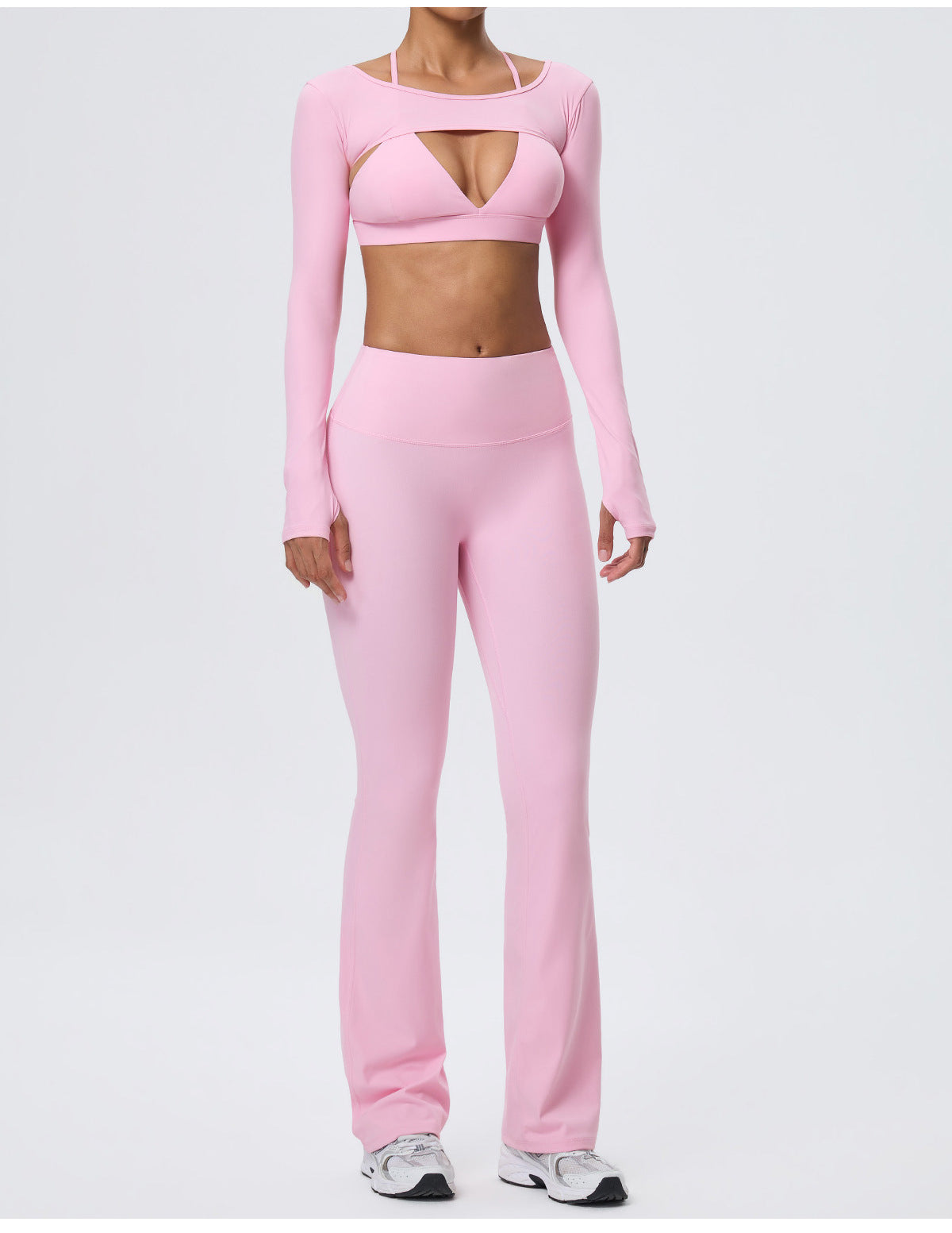 Wholesale Women’s Double-Brushed Activewear Set | Bulk 2-Piece Yoga & Fitness Wear | fouregg