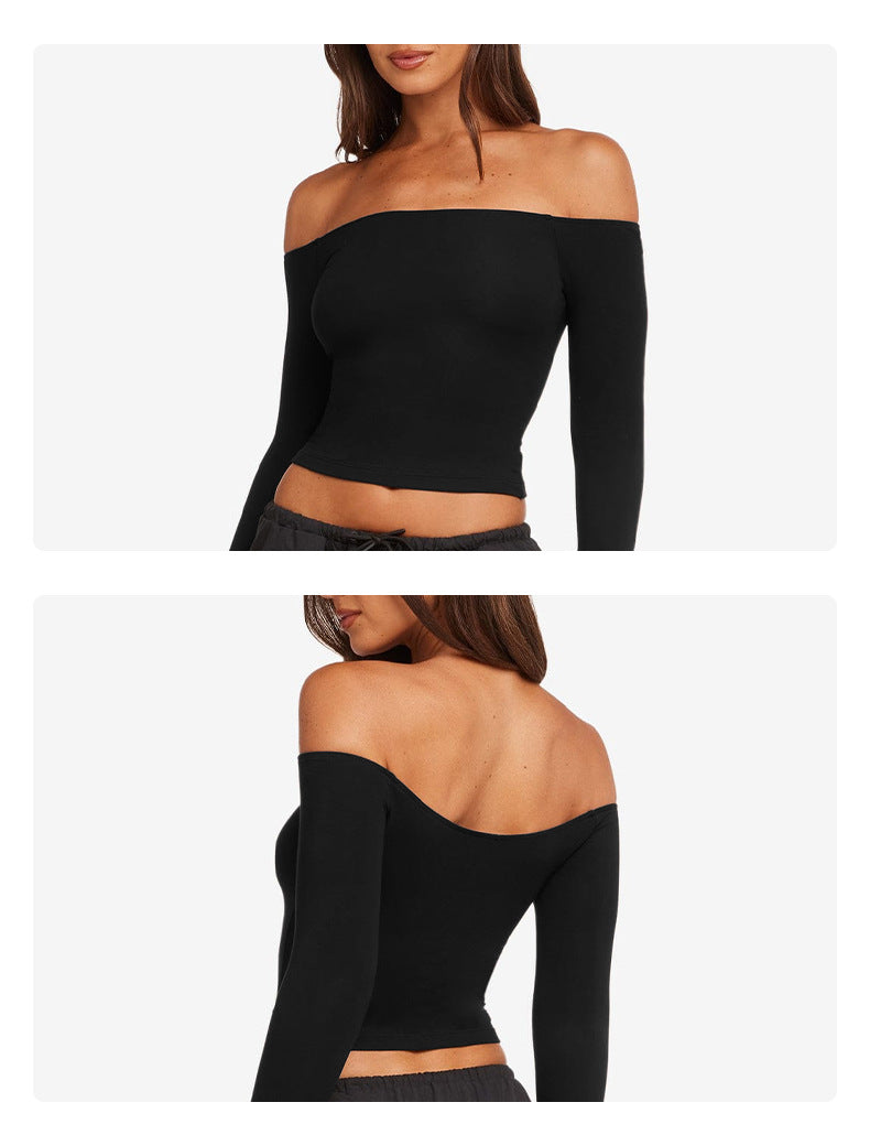 Wholesale Women’s Activewear Set | One-Shoulder Long Sleeve Top & High-Waisted Casual Yoga Pants | fouregg